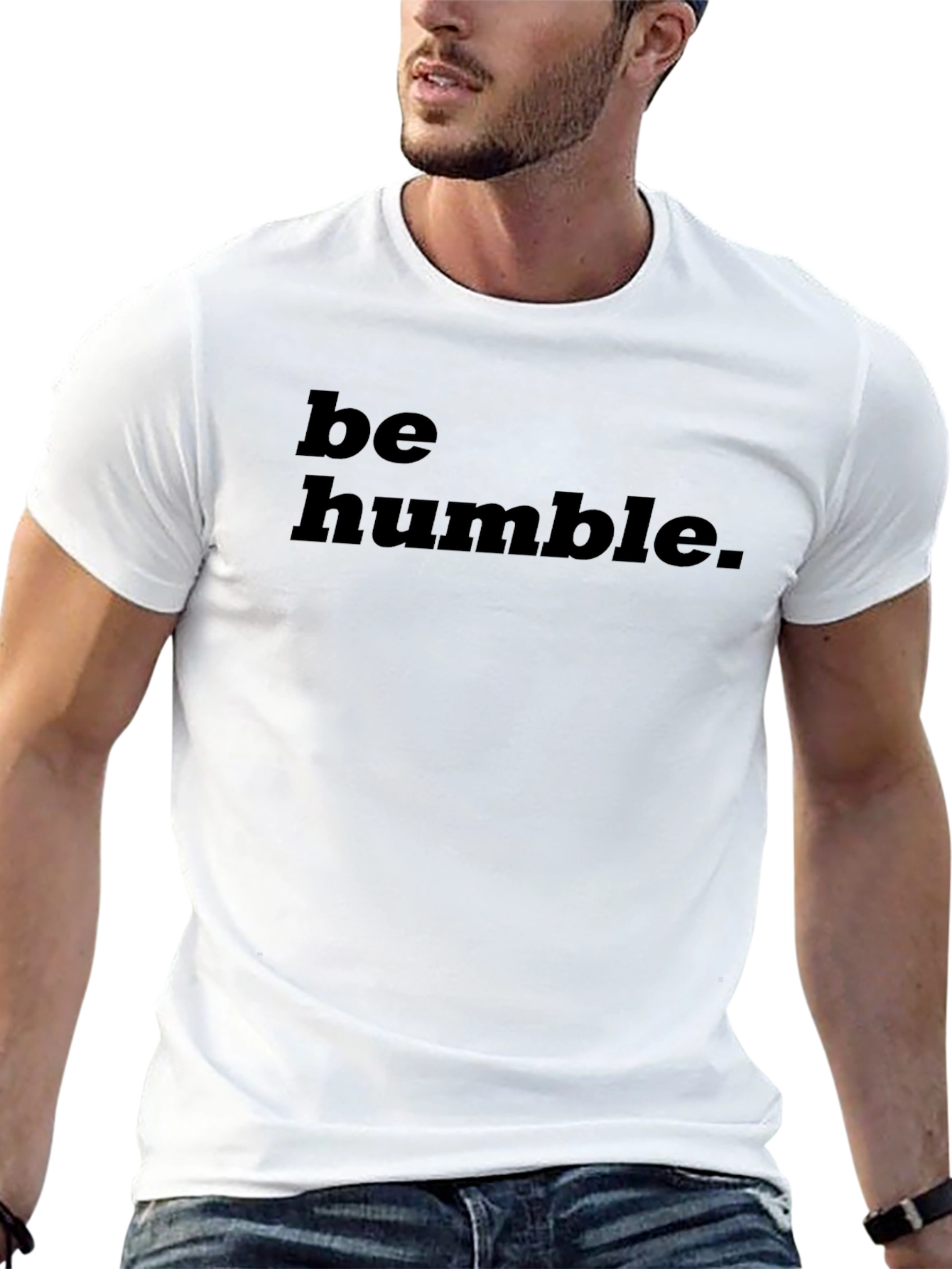 Be Humble T-Shirt - Black Crew Neck Tee