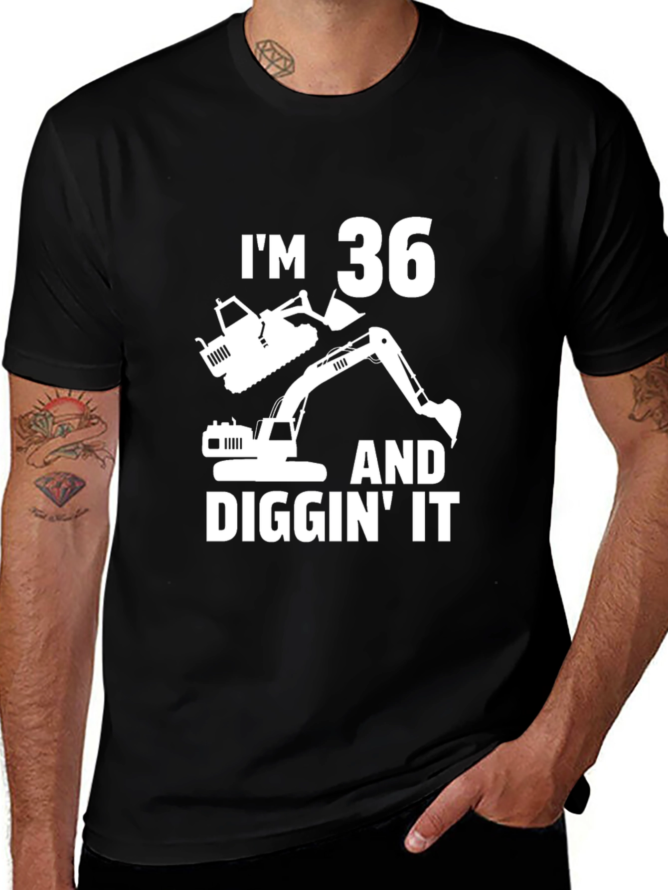 Im 36 And Diggin It Birthday T-Shirt