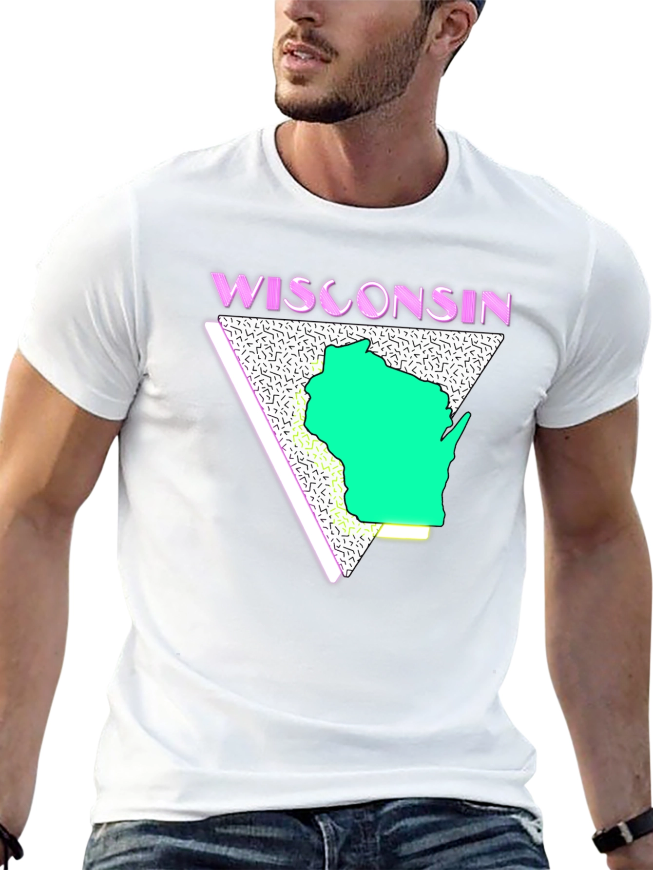 Retro Wisconsin Graphic T-Shirt