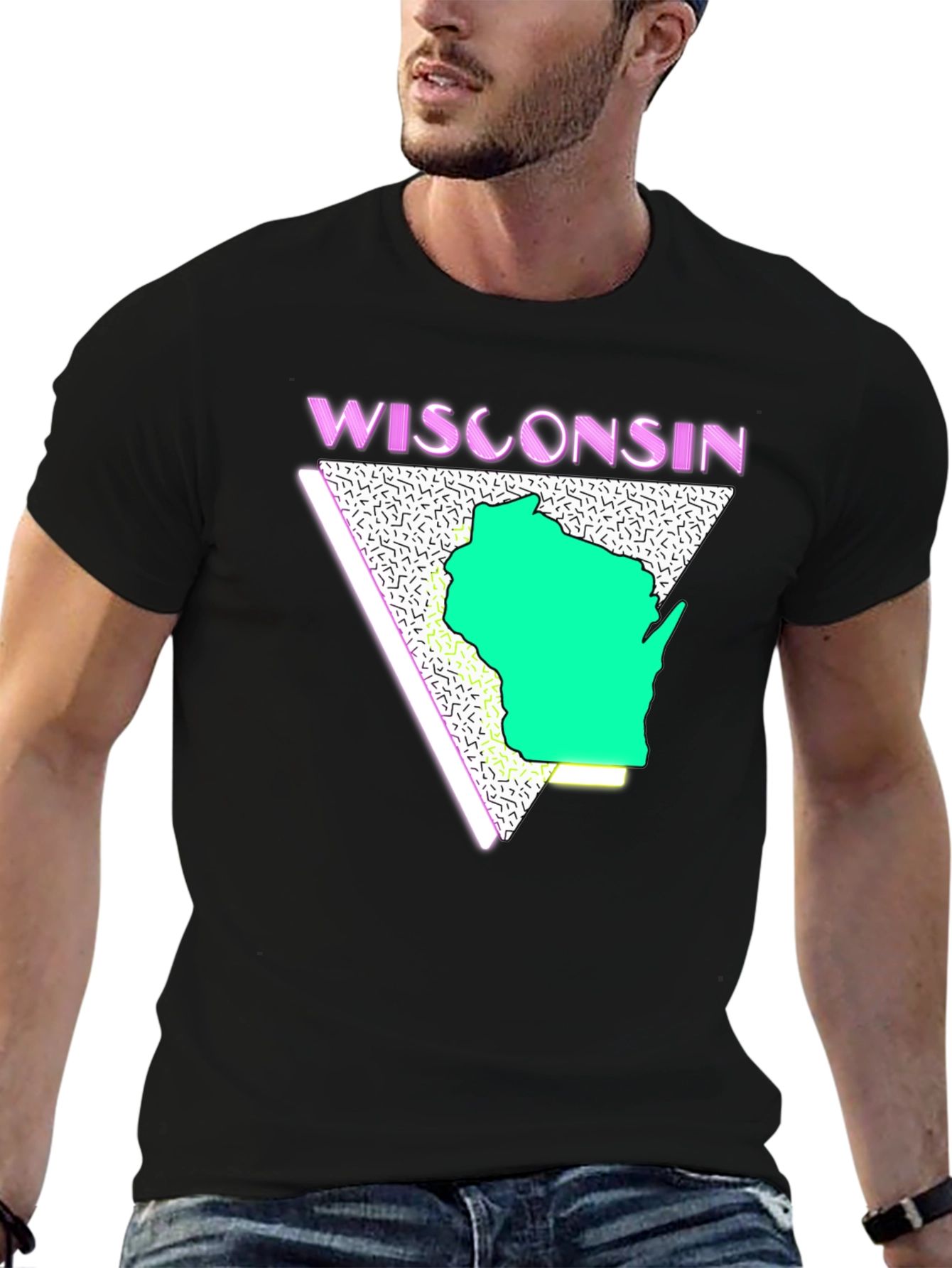 Retro Wisconsin Graphic T-Shirt