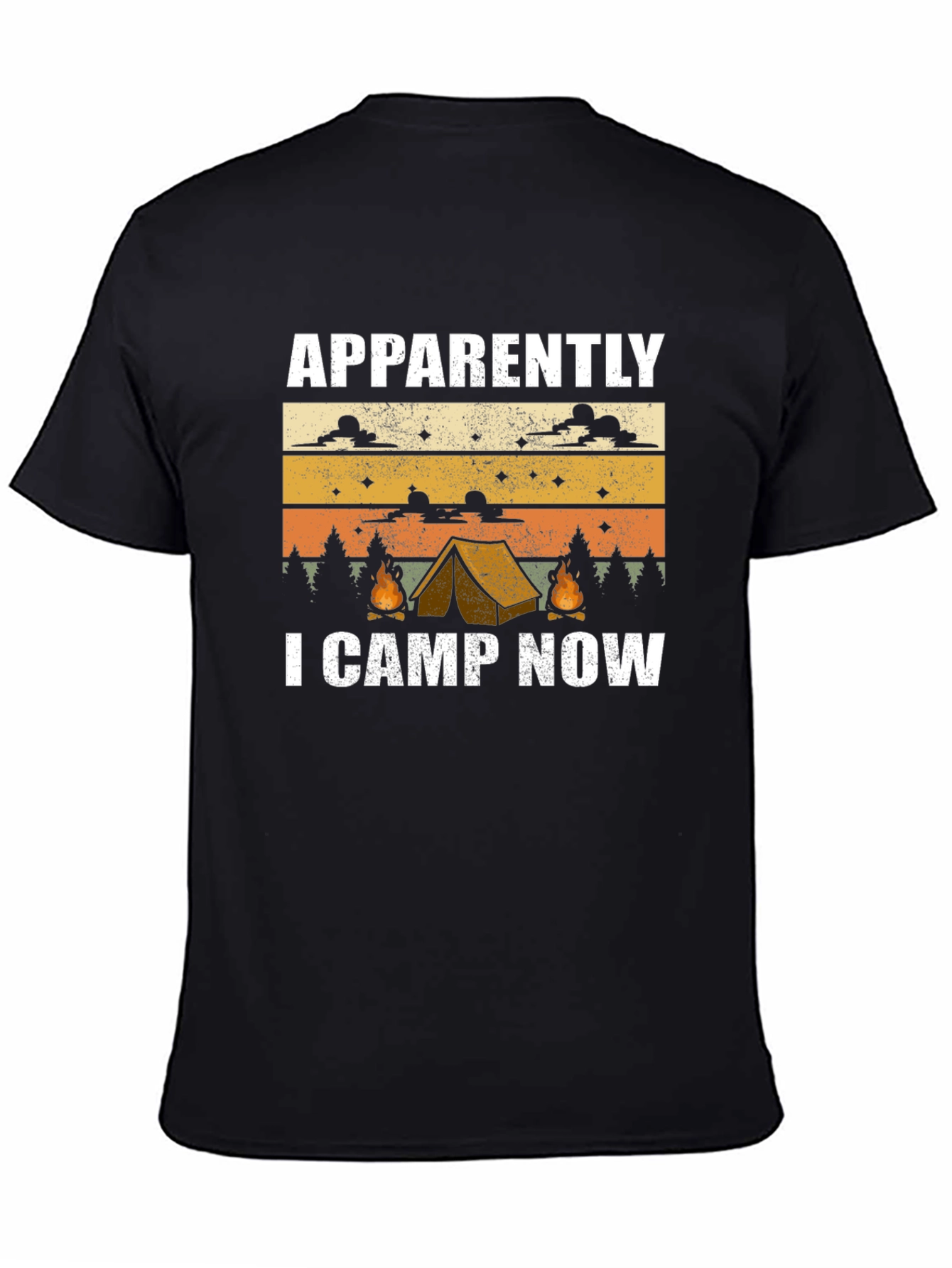 Funny Camping T-Shirt: Apparently I Camp Now