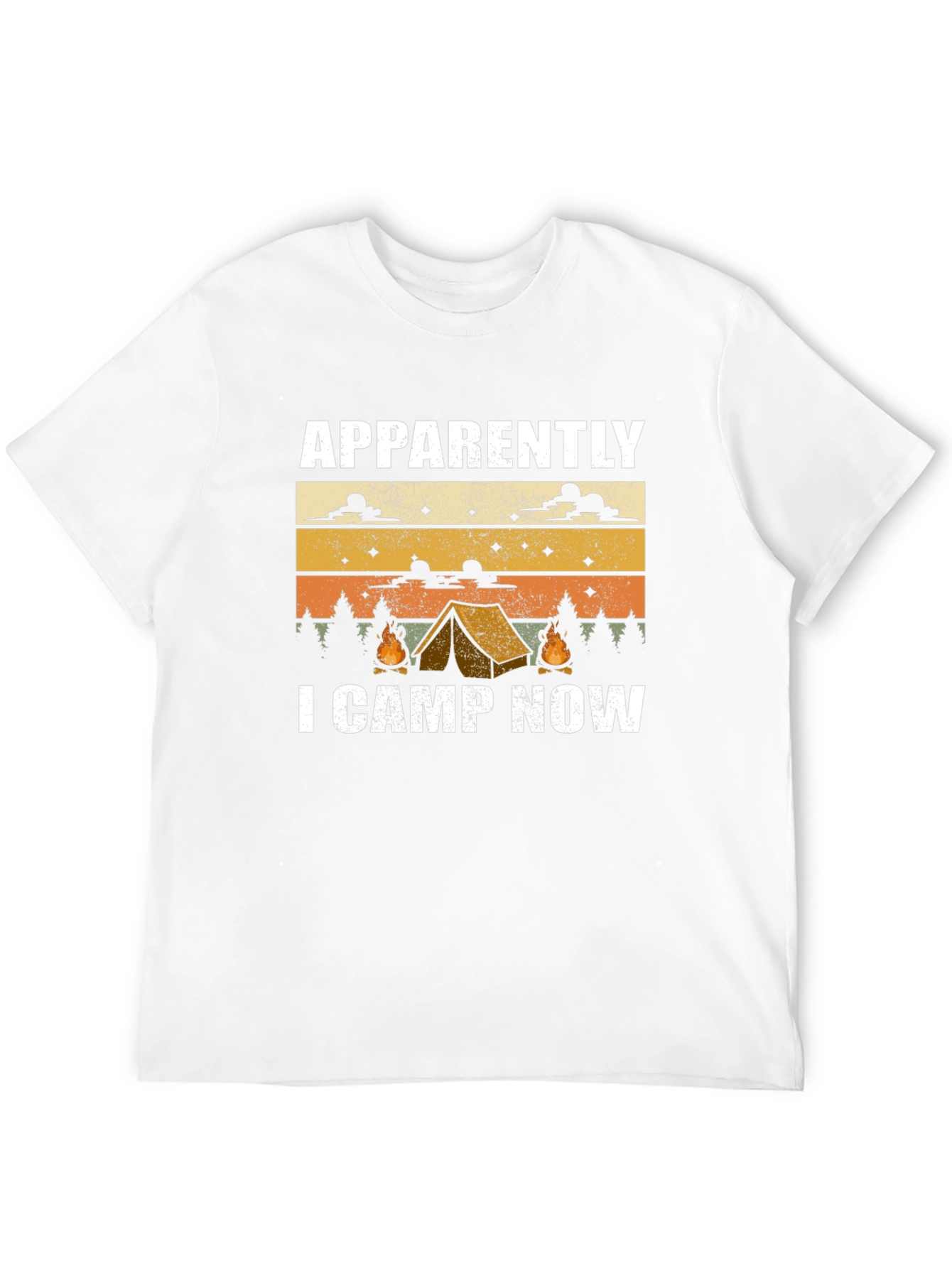 Funny Camping T-Shirt: Apparently I Camp Now