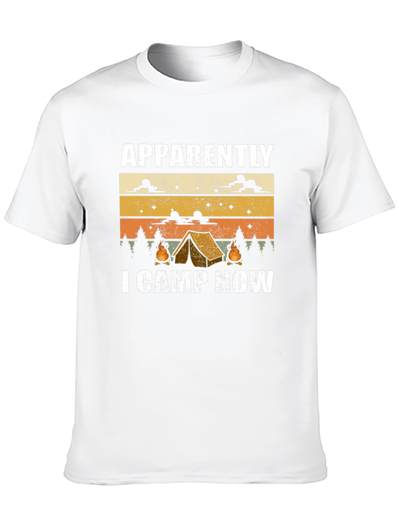 Funny Camping T-Shirt: Apparently I Camp Now