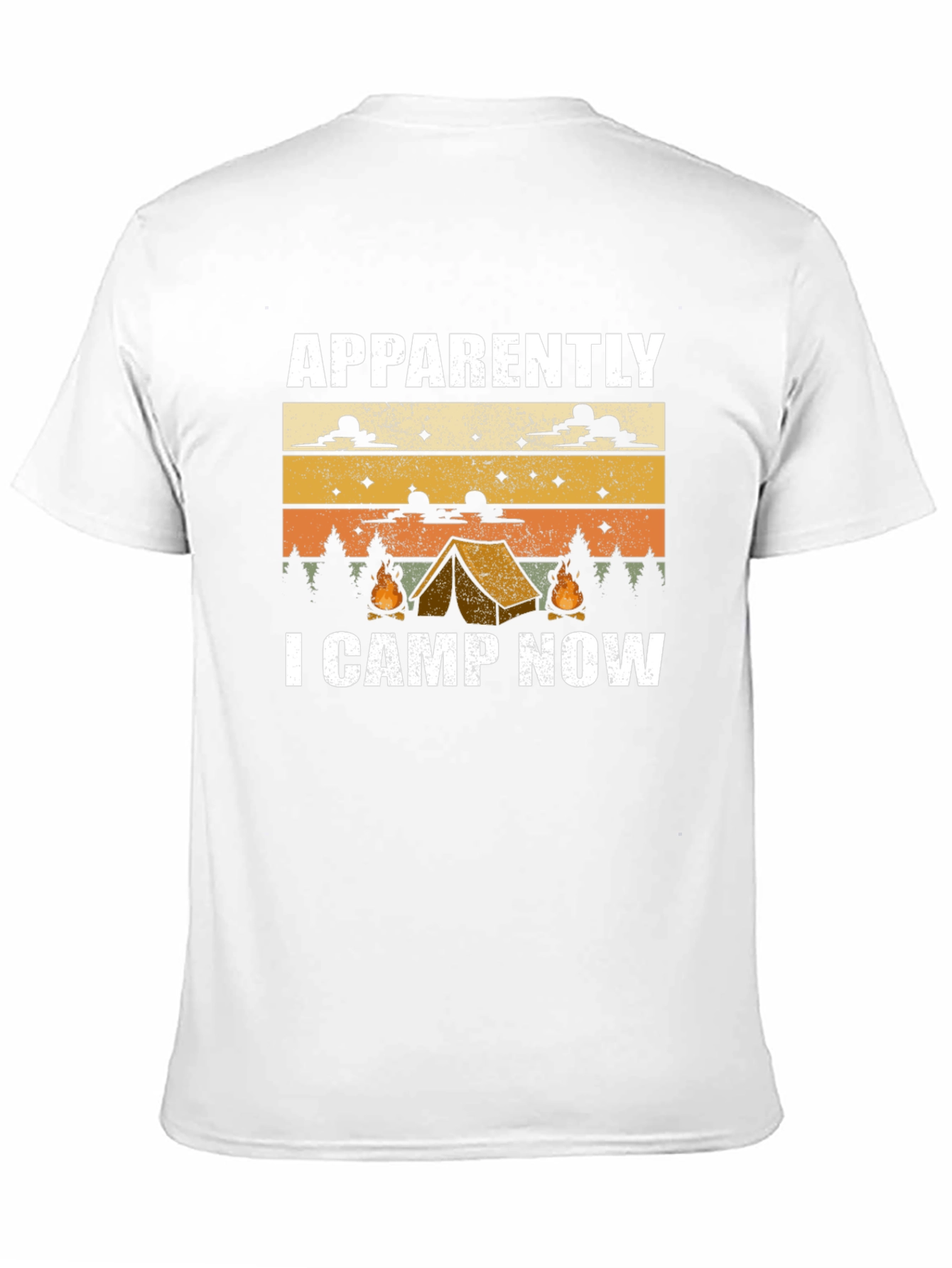 Funny Camping T-Shirt: Apparently I Camp Now