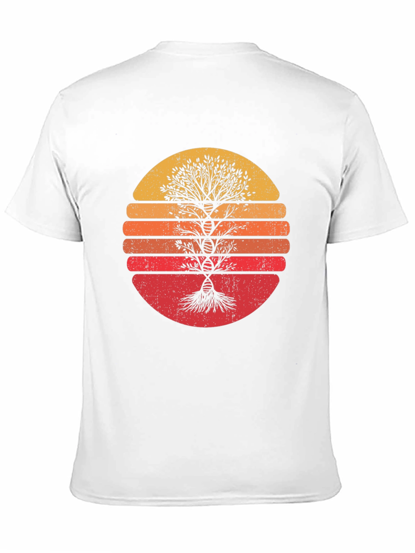 Retro Sunset Tree DNA Graphic Tee