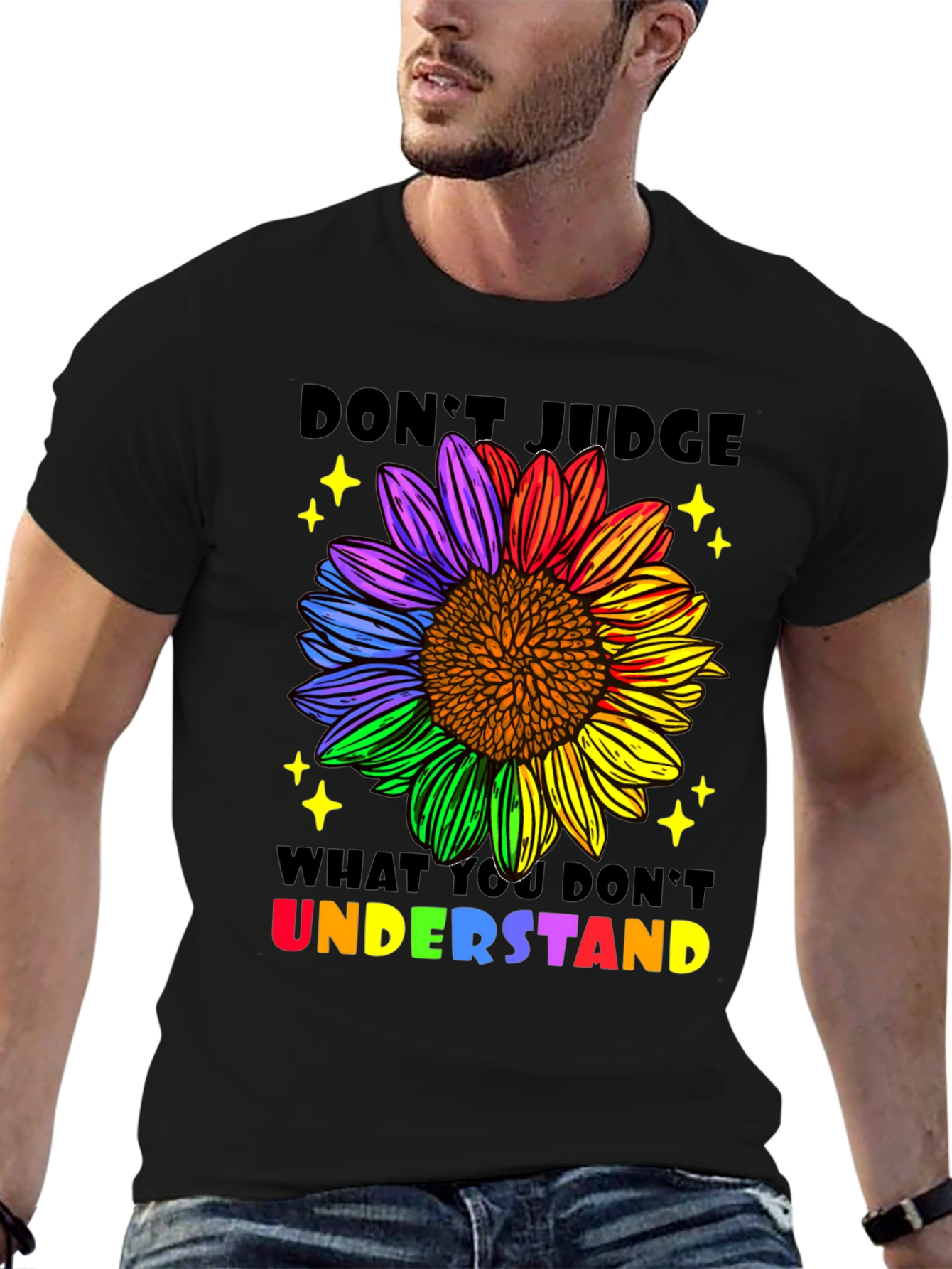 Dont Judge Sunflower Pride T-Shirt