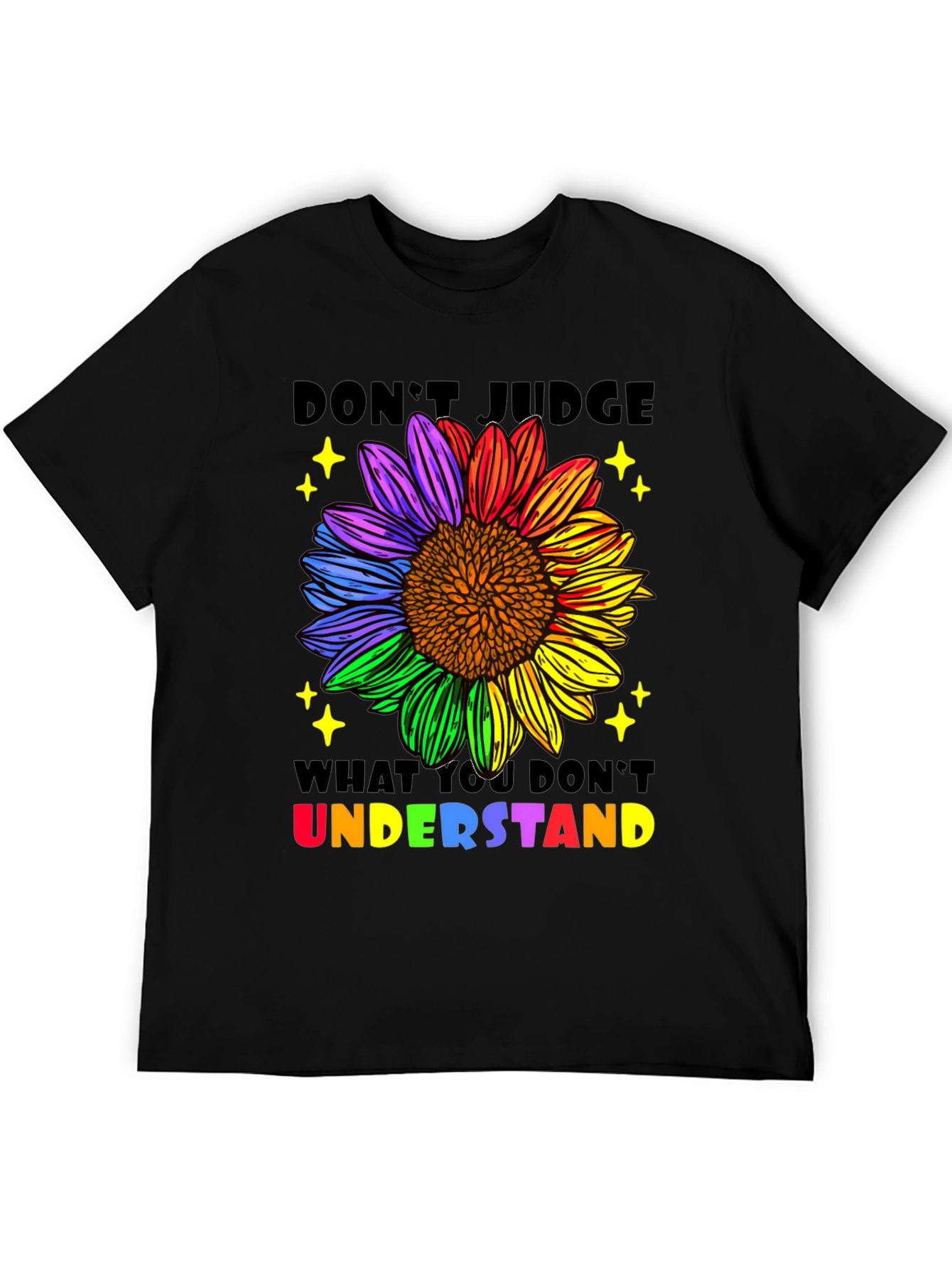 Dont Judge Sunflower Pride T-Shirt