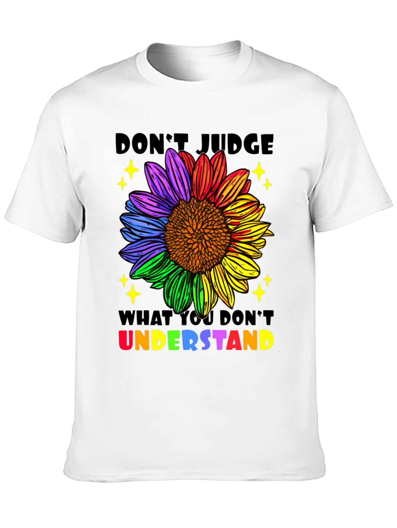 Dont Judge Sunflower Pride T-Shirt