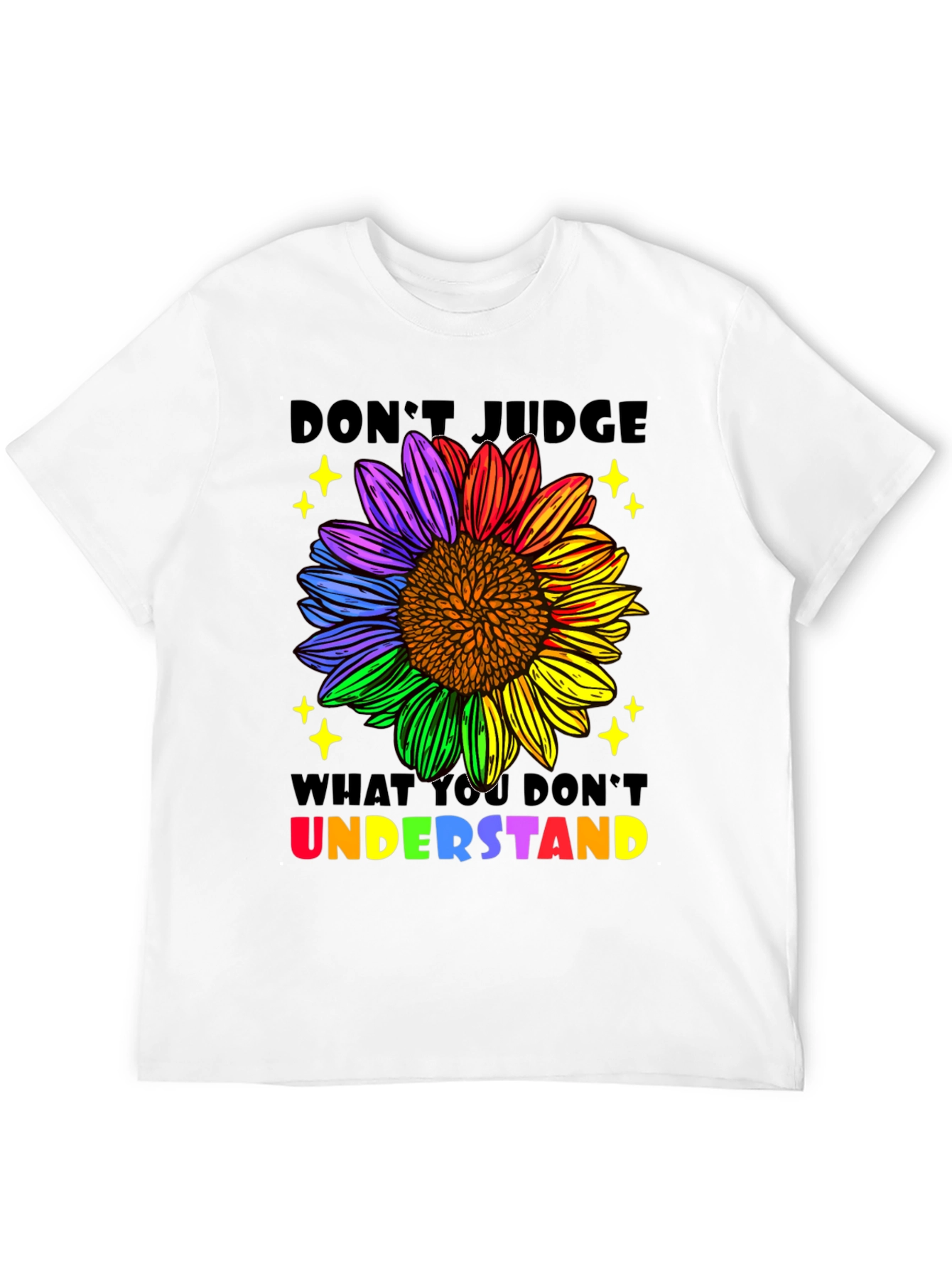 Dont Judge Sunflower Pride T-Shirt