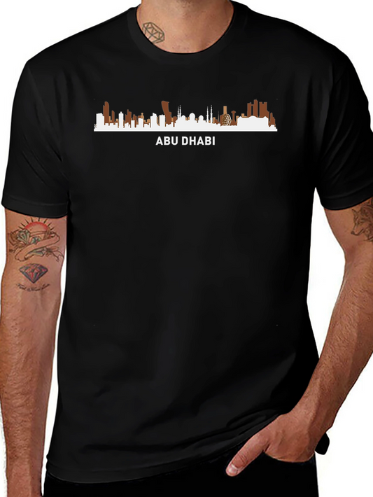 Abu Dhabi Skyline T-Shirt - Cityscape Graphic Tee