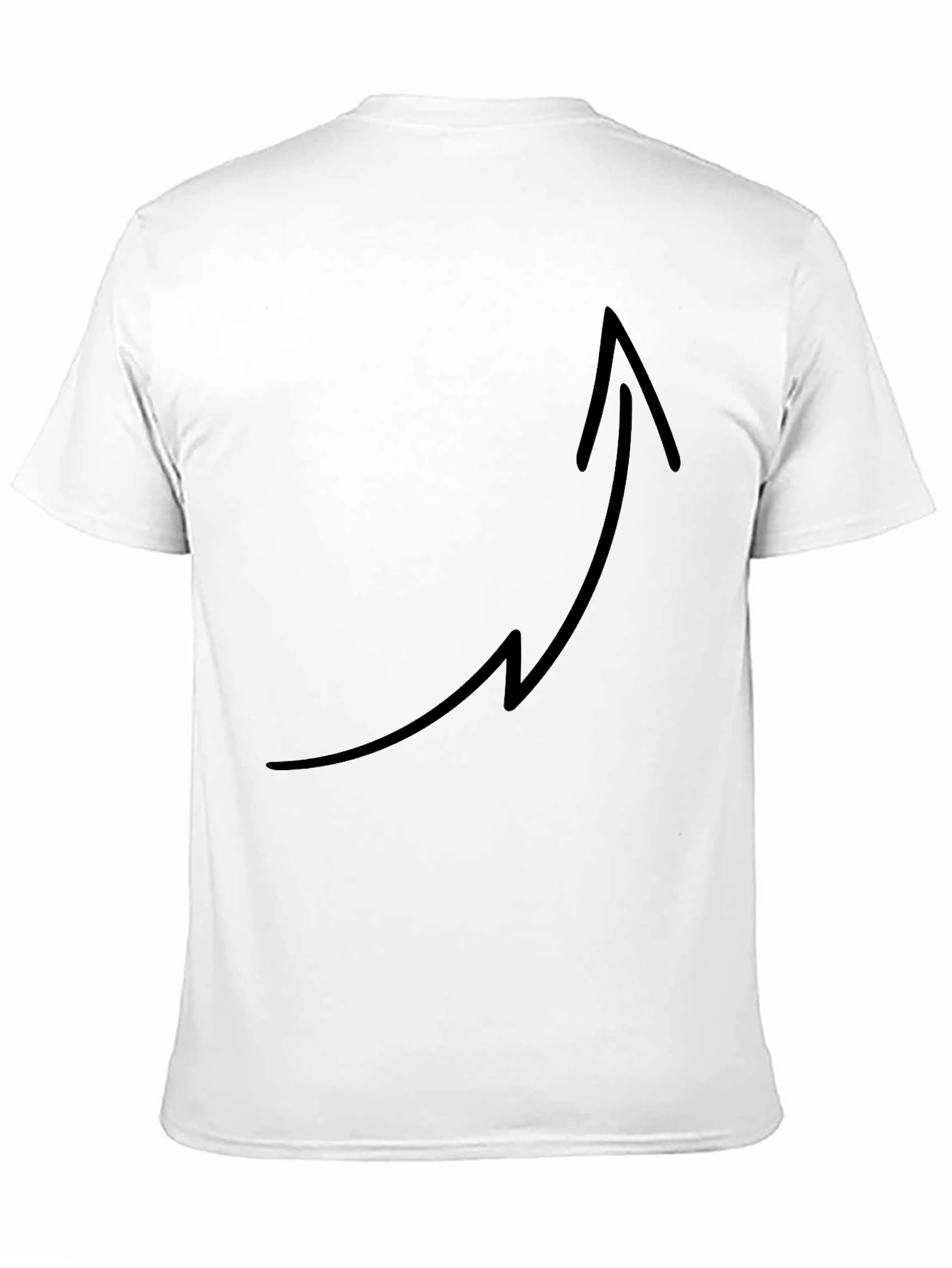 Black T-Shirt with Arrow Design
