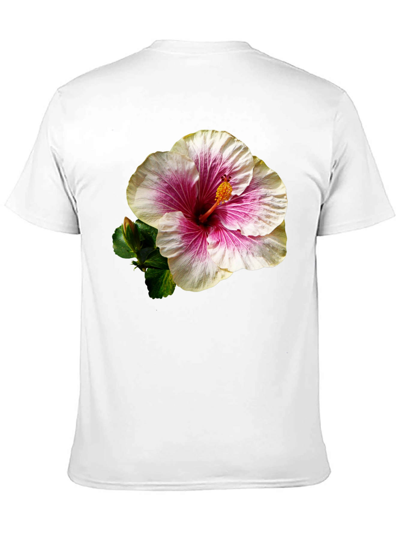 Hibiscus Flower Black T-Shirt