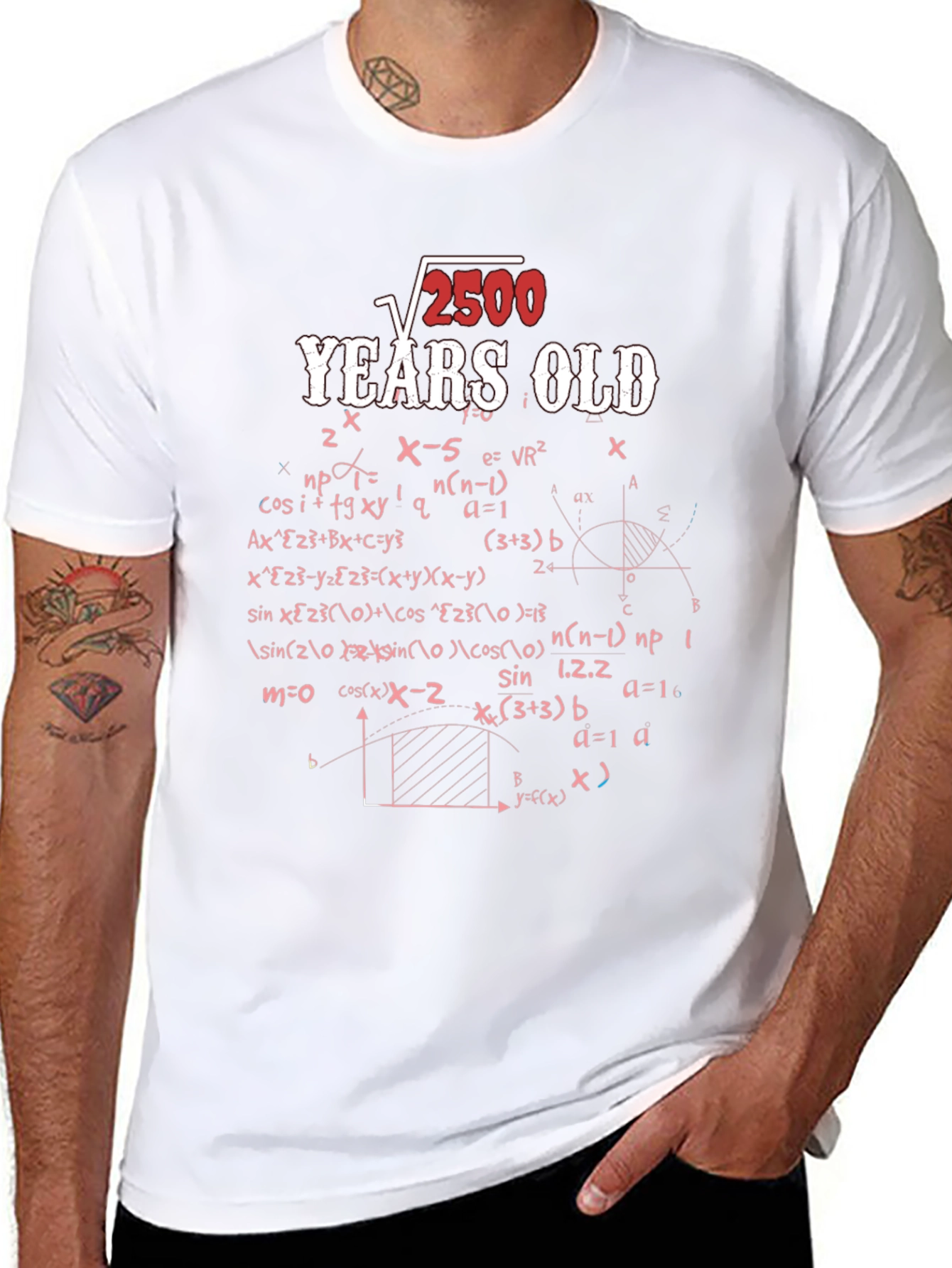 50th Birthday Math Formula T-Shirt - Funny Gift