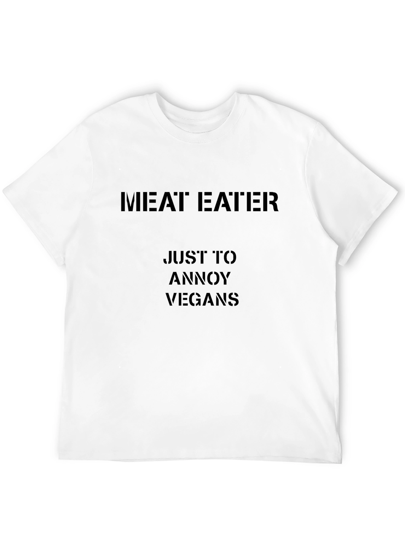 Meat Eater Annoy Vegans Black T-Shirt