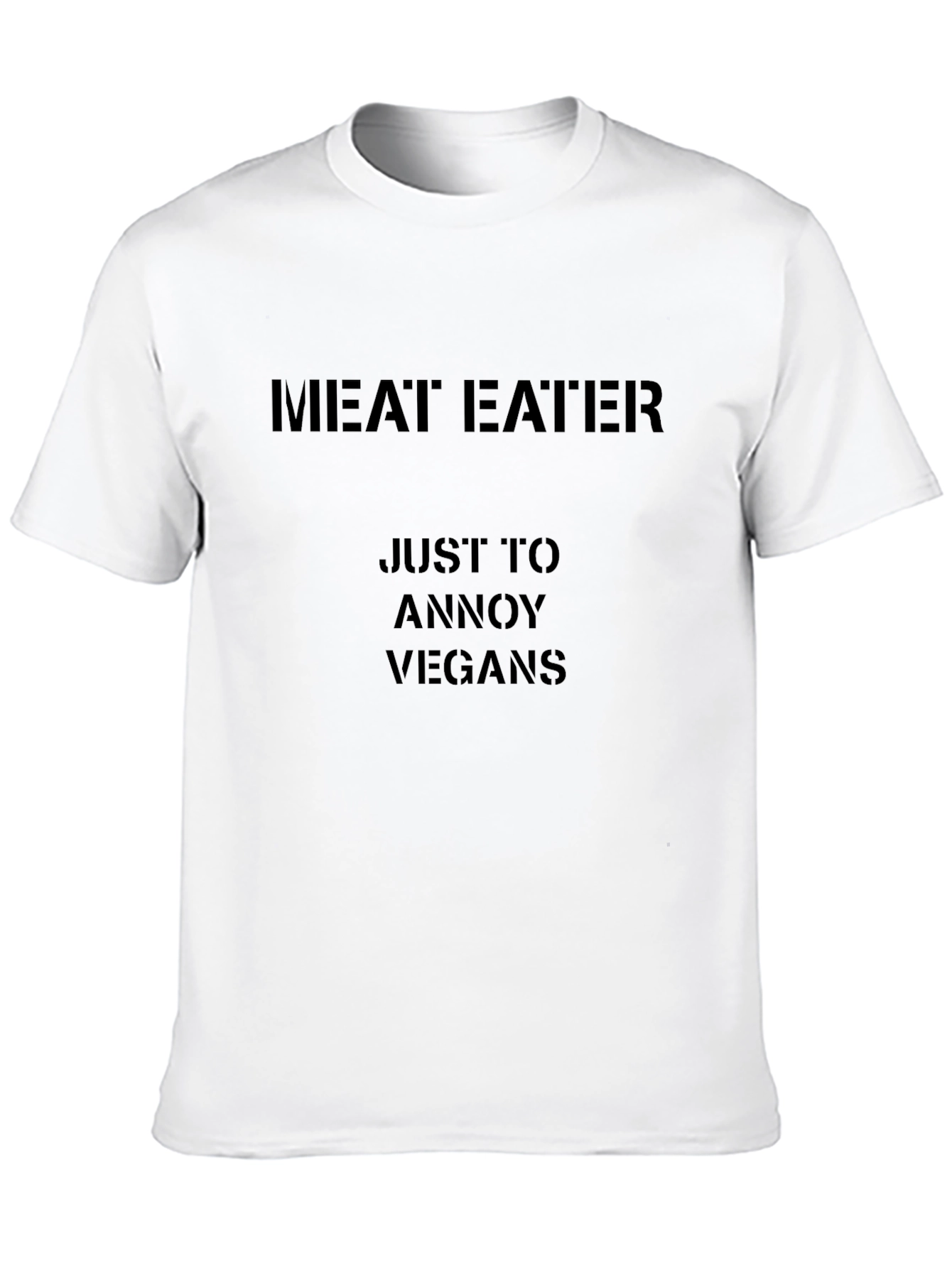 Meat Eater Annoy Vegans Black T-Shirt