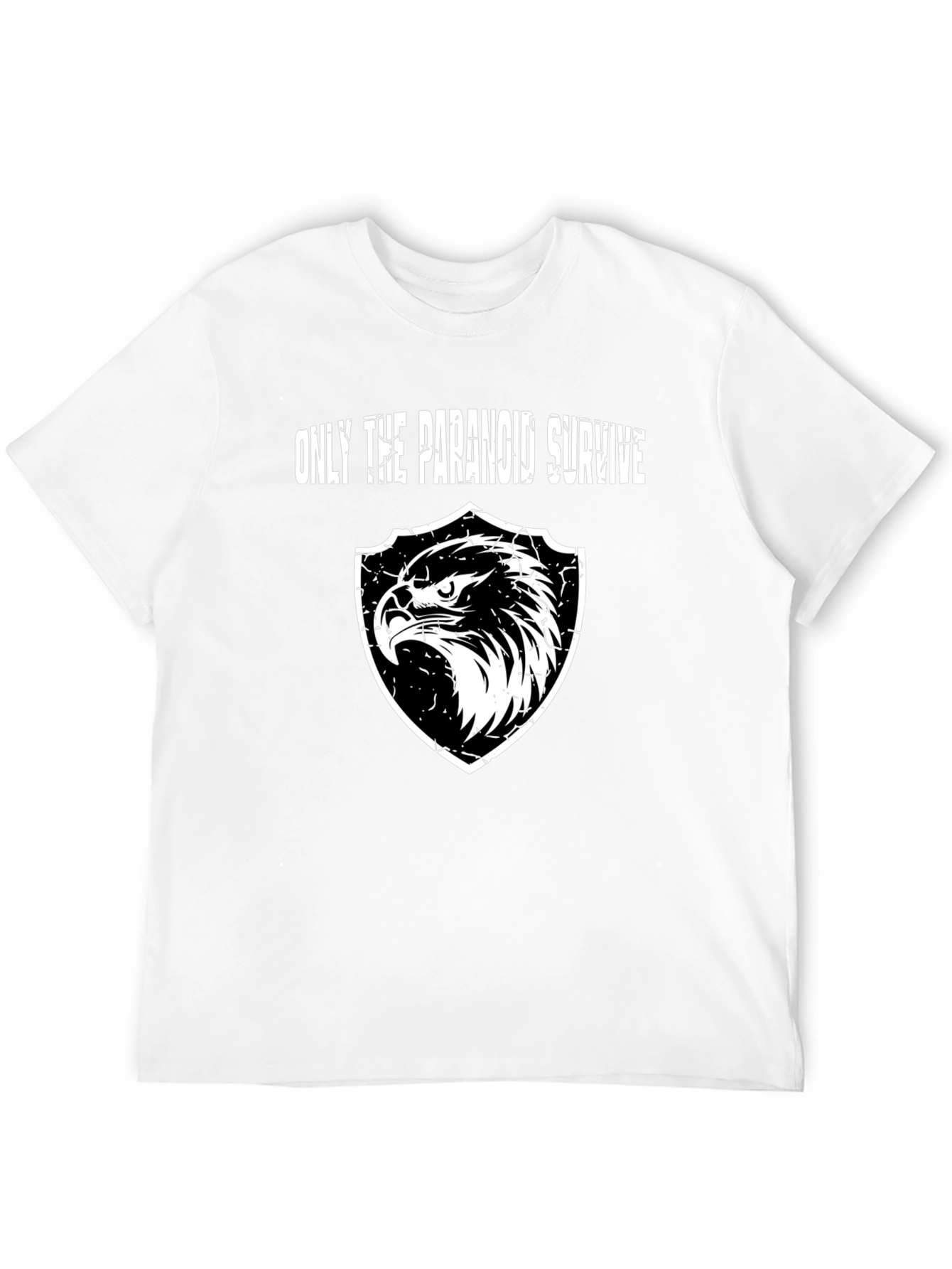 Paranoid Survive Eagle Graphic Black T-Shirt