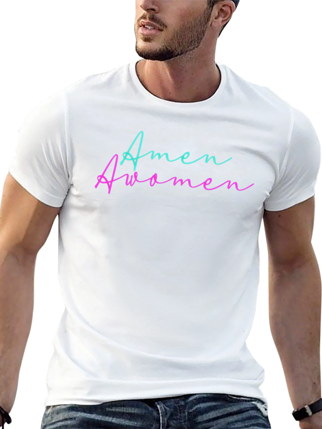 Amen Awomen Graphic Tee - Black