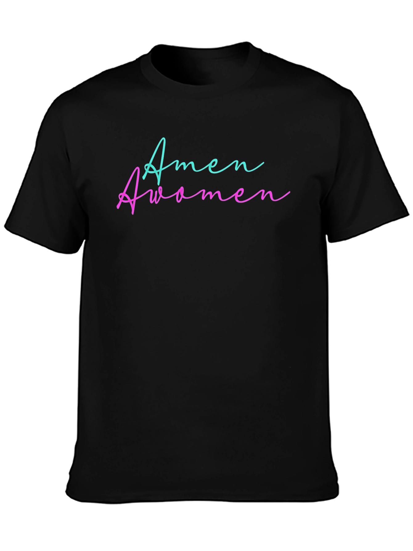 Amen Awomen Graphic Tee - Black