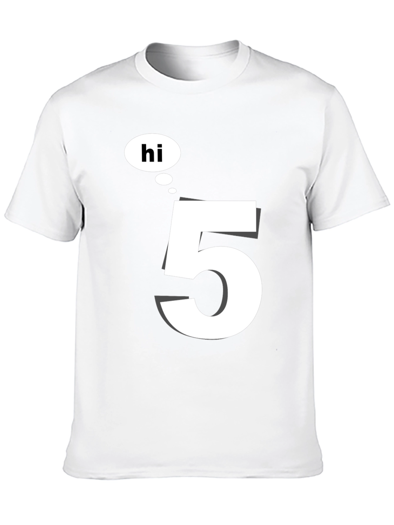 Hi 5 Black T-Shirt - Casual Wear