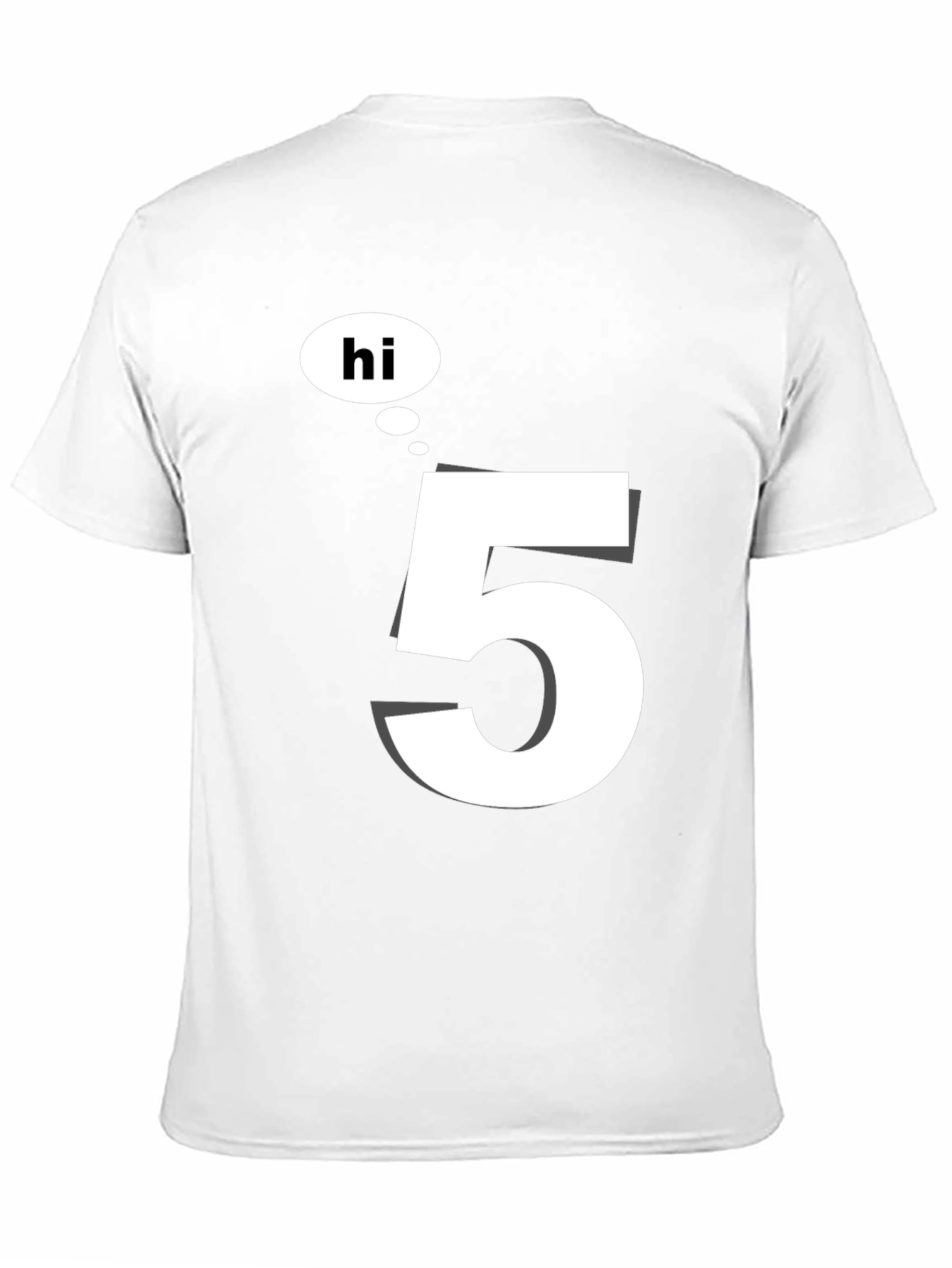 Hi 5 Black T-Shirt - Casual Wear