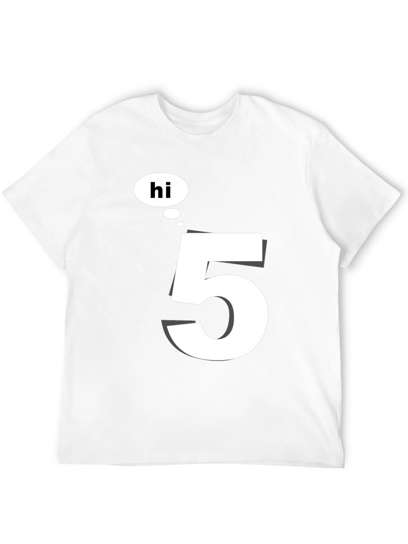 Hi 5 Black T-Shirt - Casual Wear