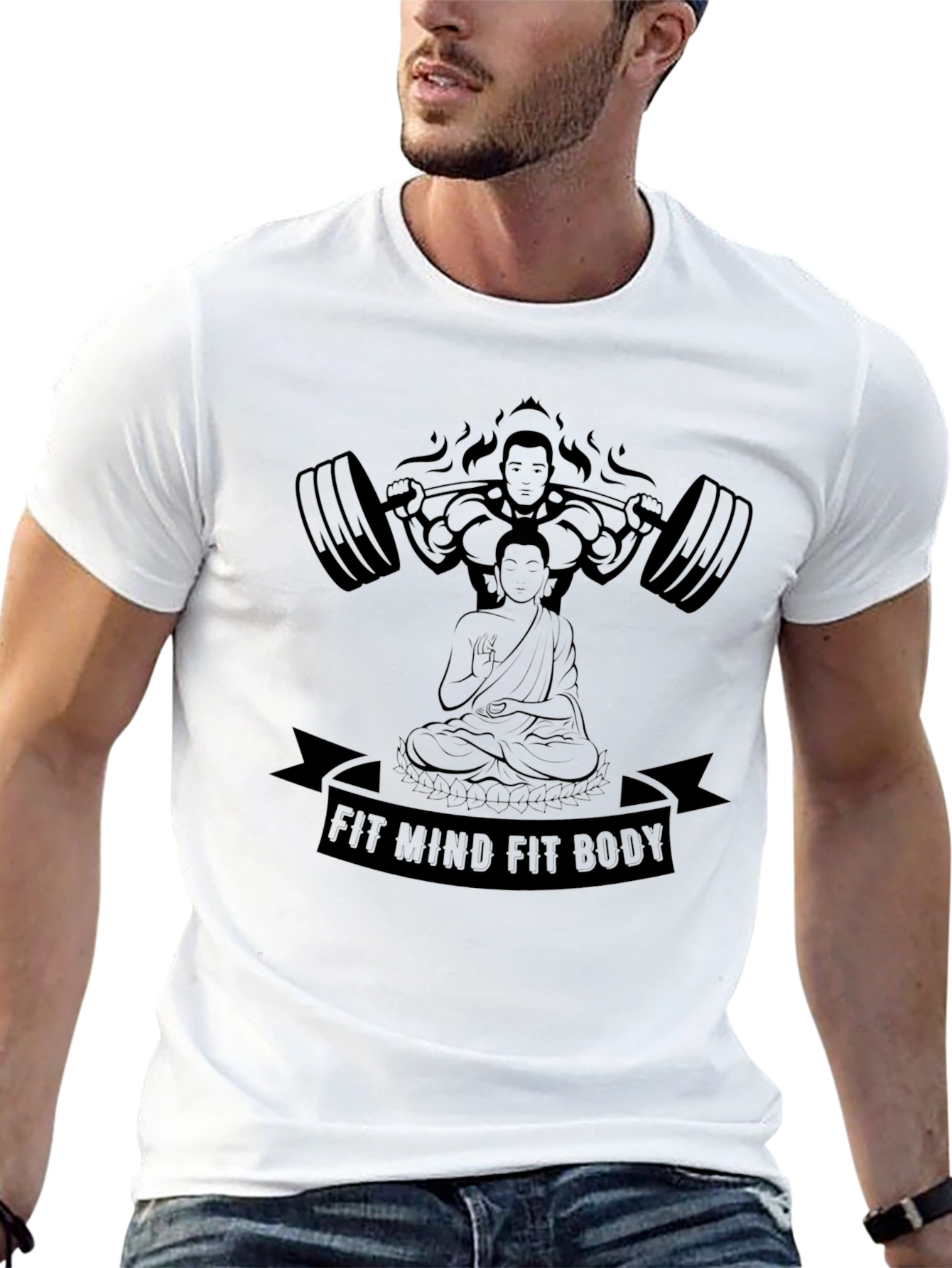 Fit Mind Fit Body Graphic T-Shirt