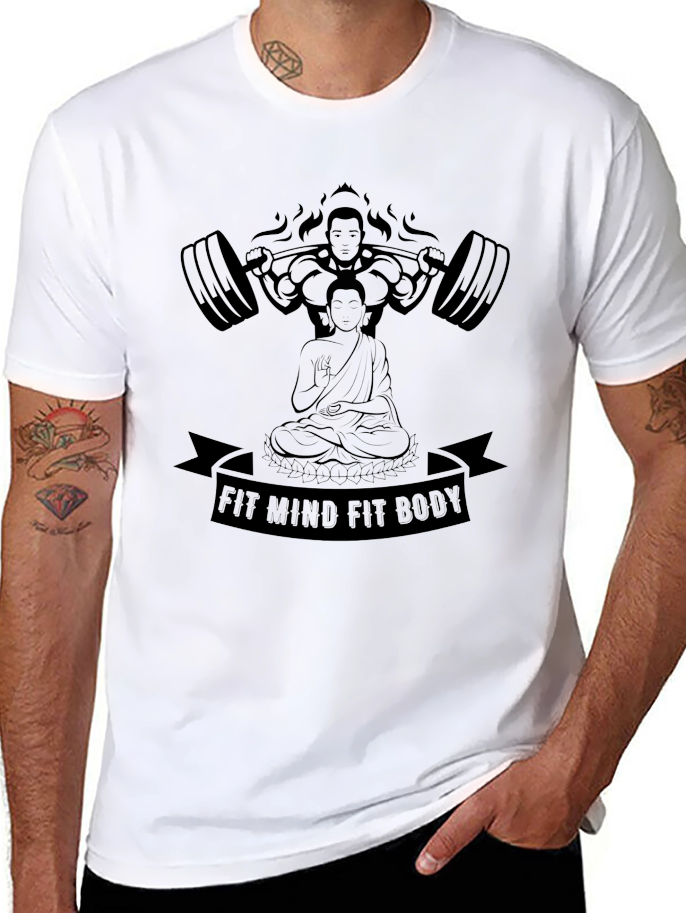 Fit Mind Fit Body Graphic T-Shirt