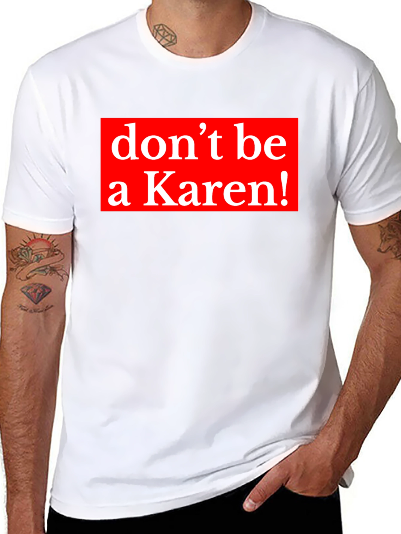 Dont be a Karen! Graphic Tee - Black