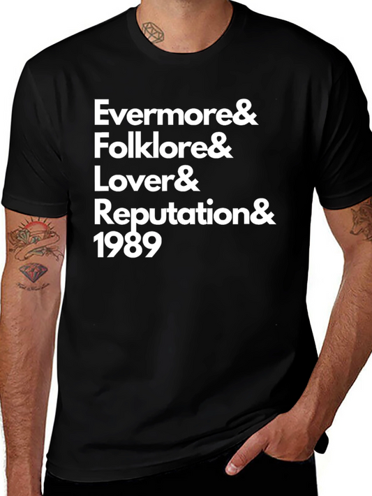 Taylor Swift Albums Graphic Tee - Black