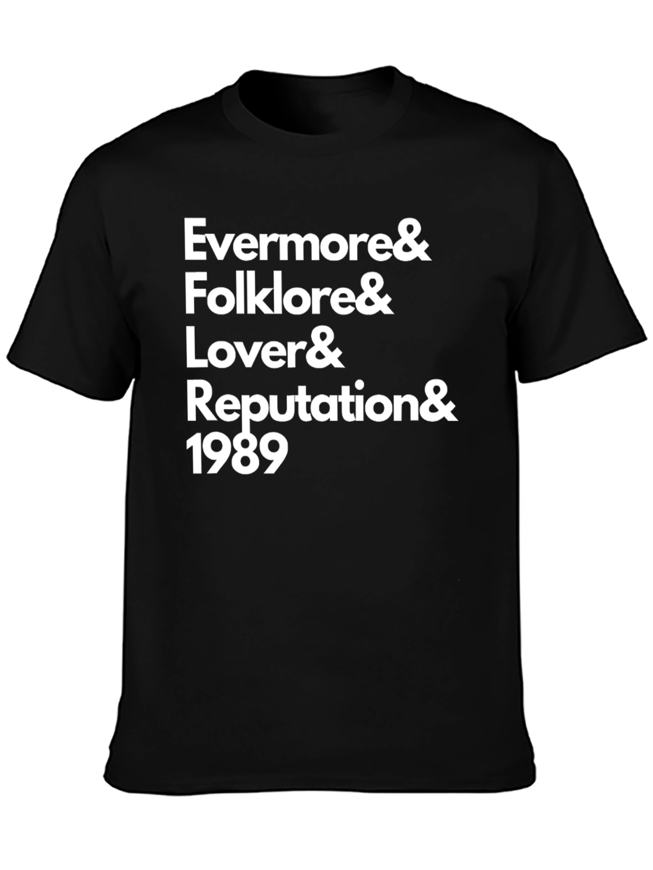 Taylor Swift Albums Graphic Tee - Black