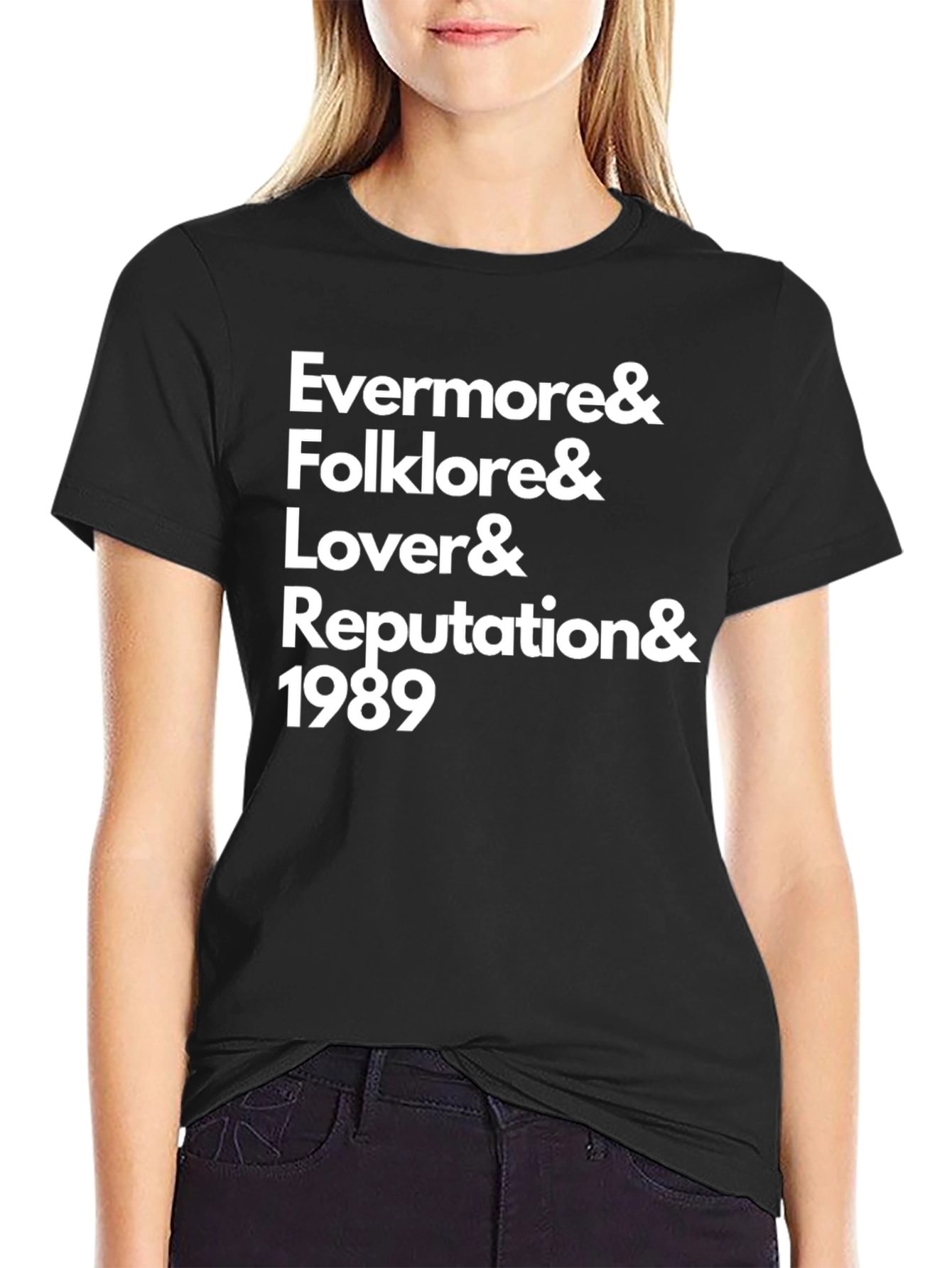 Taylor Swift Albums Graphic Tee - Black