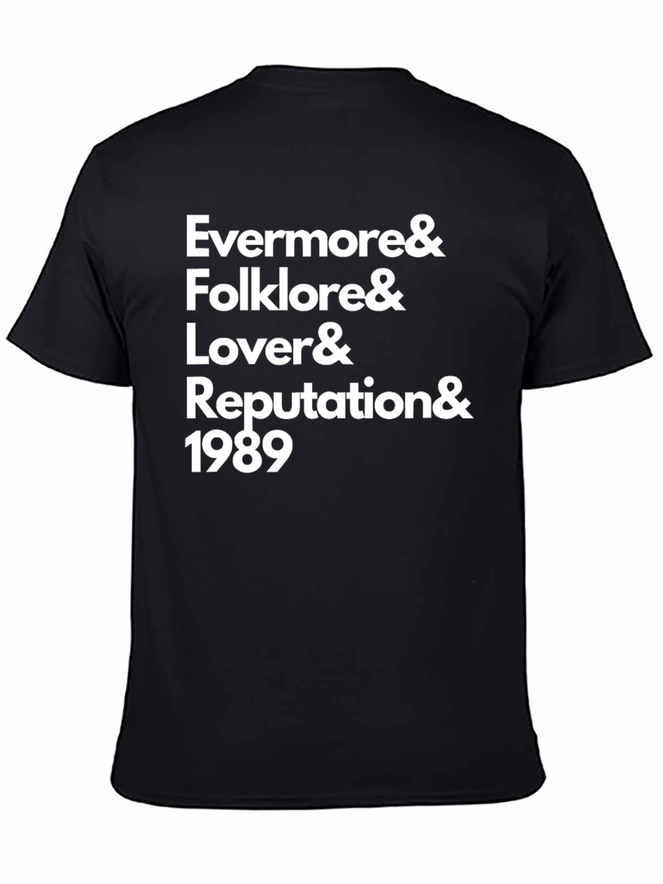Taylor Swift Albums Graphic Tee - Black