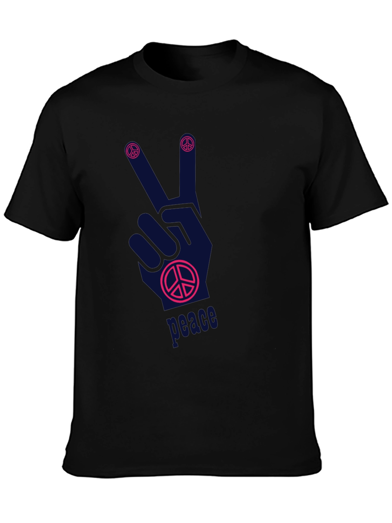 Peace Sign Graphic T-Shirt - Relaxed Fit