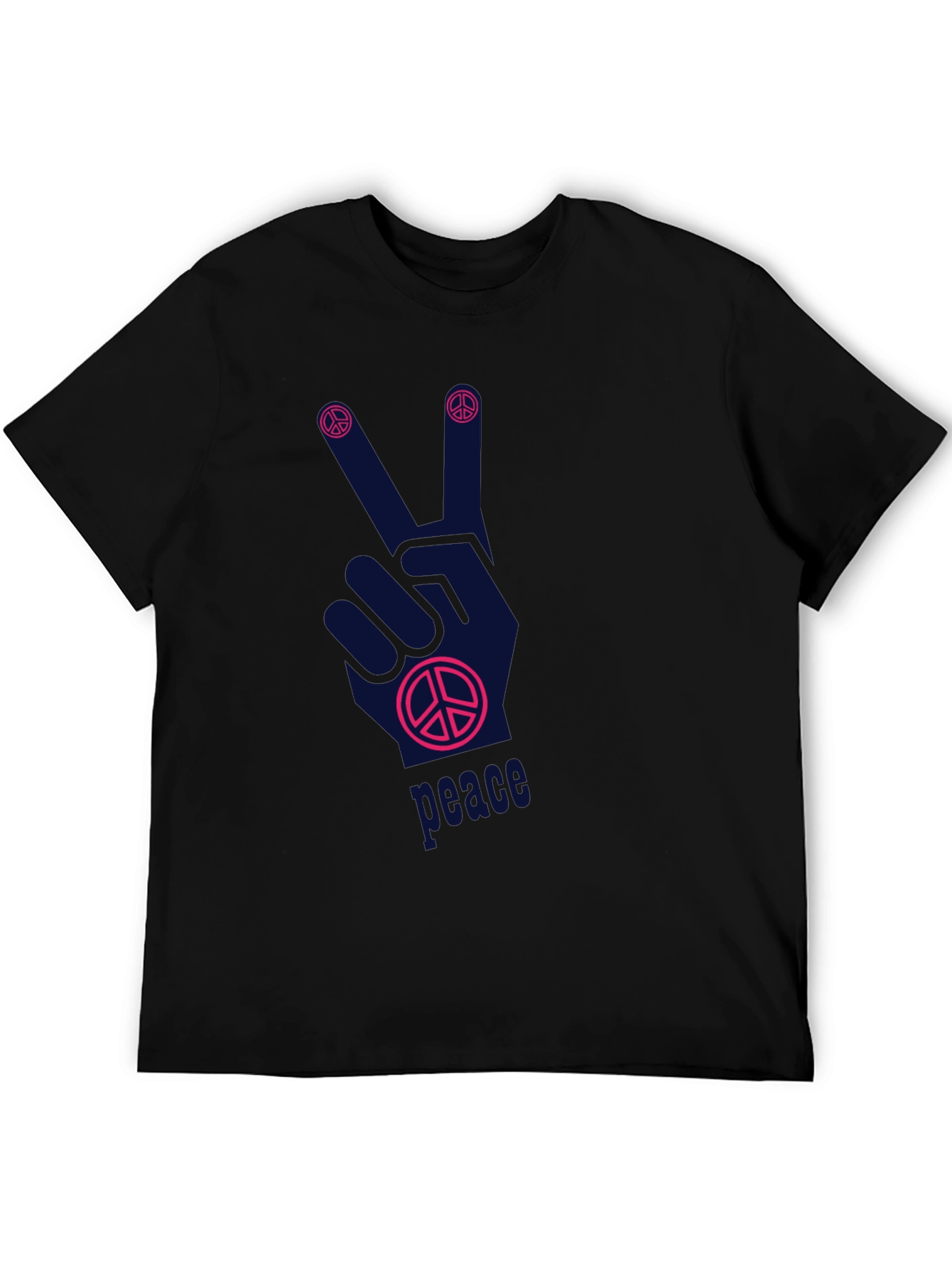 Peace Sign Graphic T-Shirt - Relaxed Fit