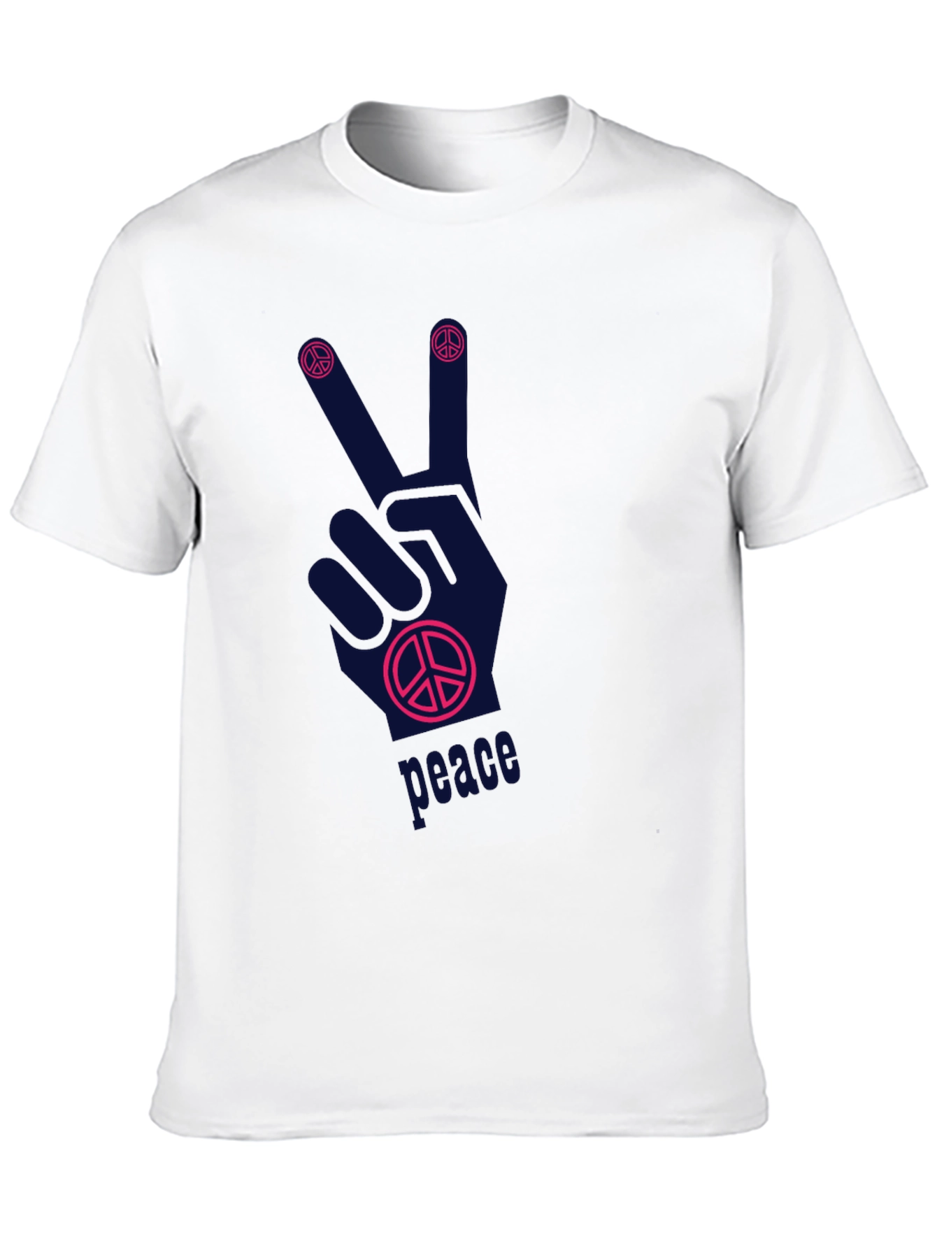 Peace Sign Graphic T-Shirt - Relaxed Fit