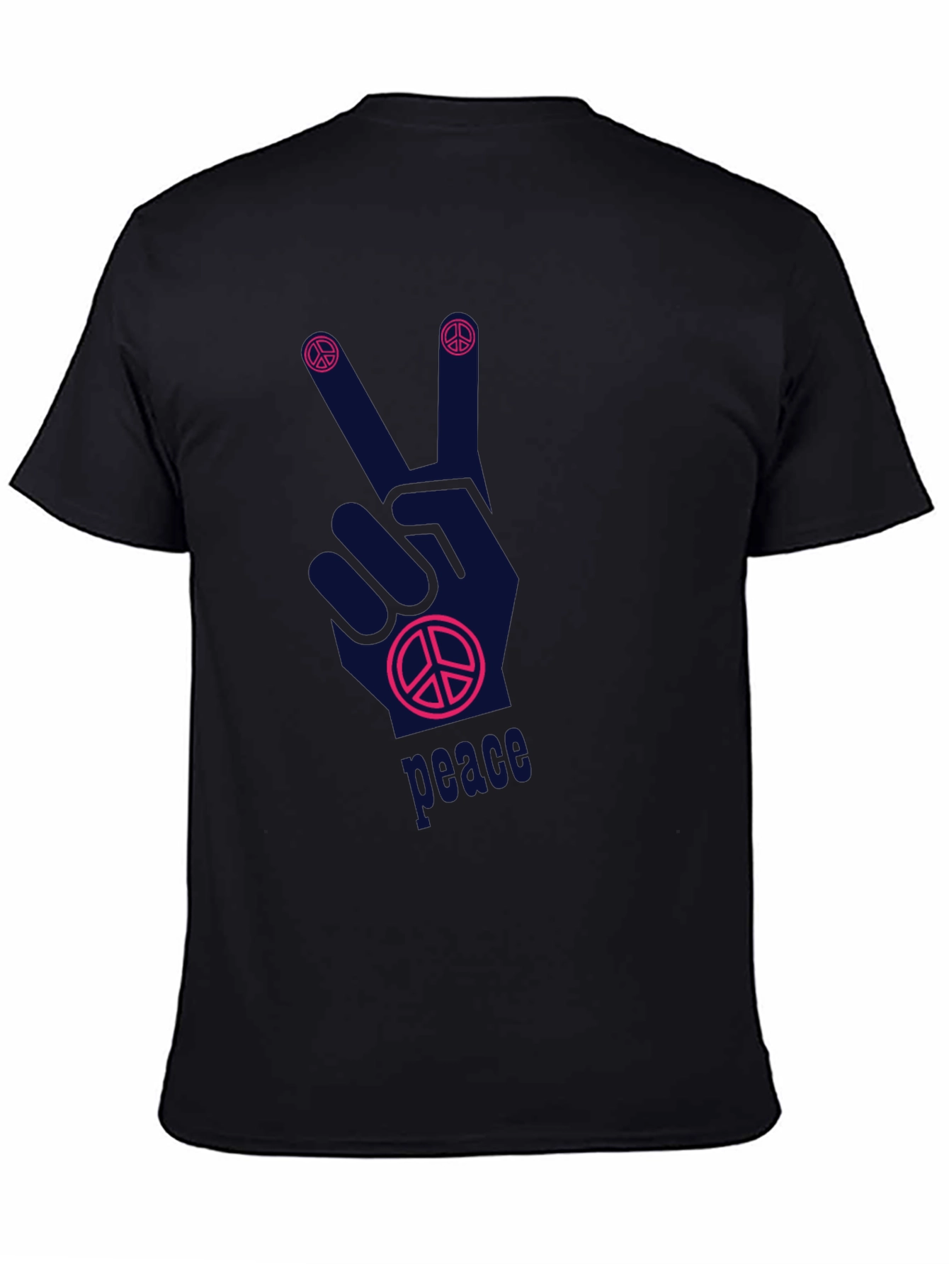 Peace Sign Graphic T-Shirt - Relaxed Fit