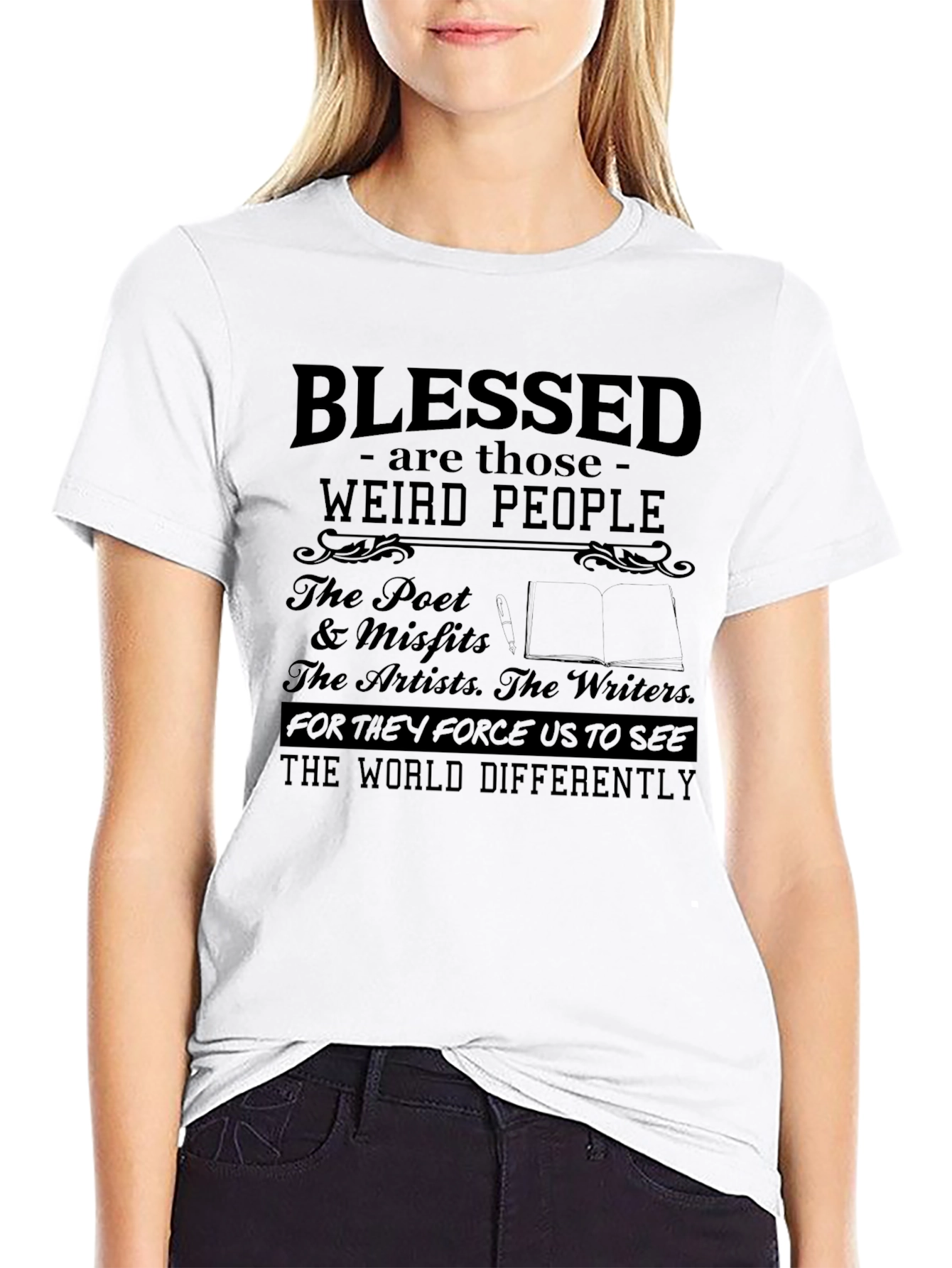 Blessed Weird People Graphic T-Shirt