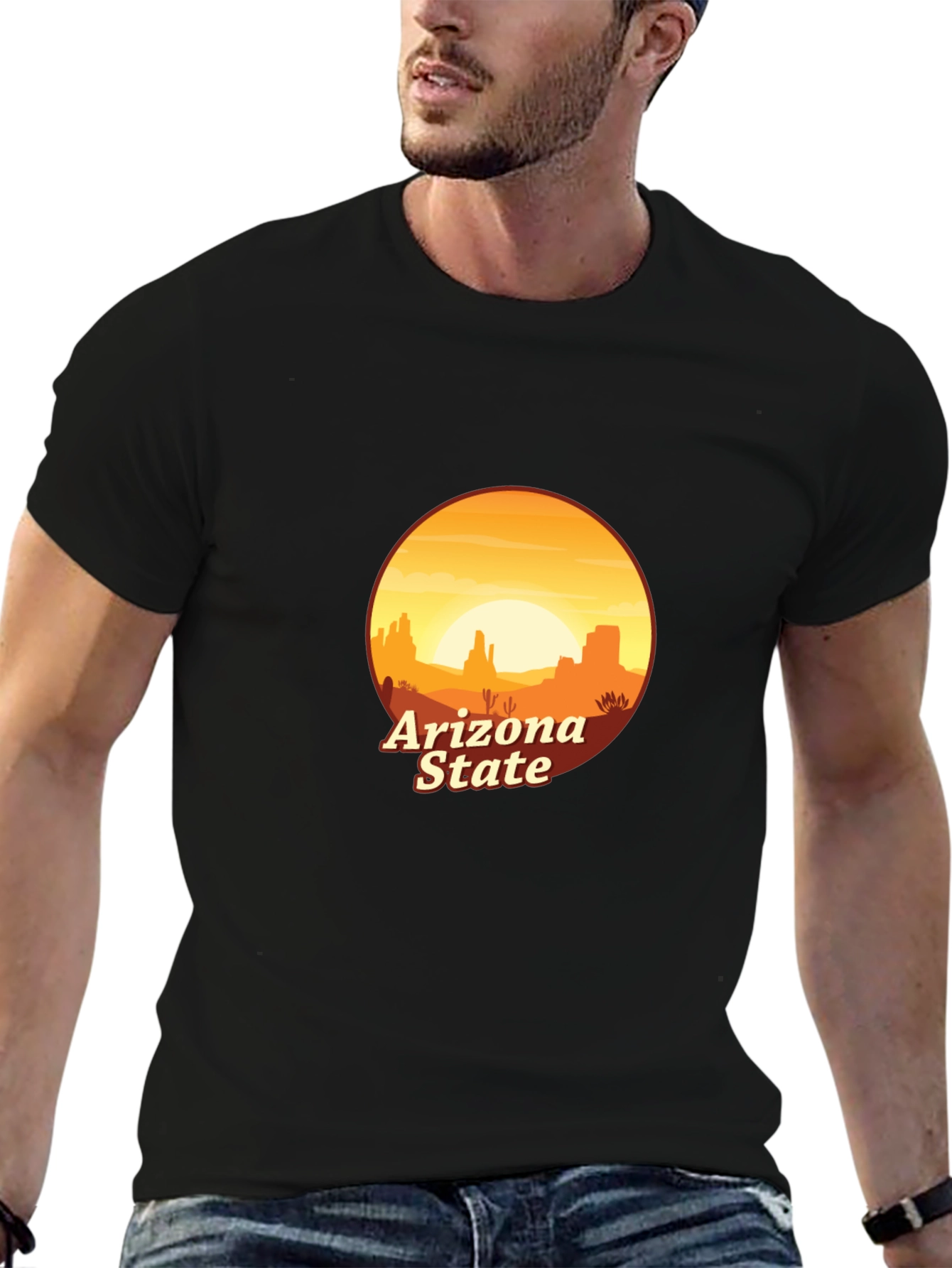 Arizona State Desert Graphic Tee - Unisex Cotton T-Shirt