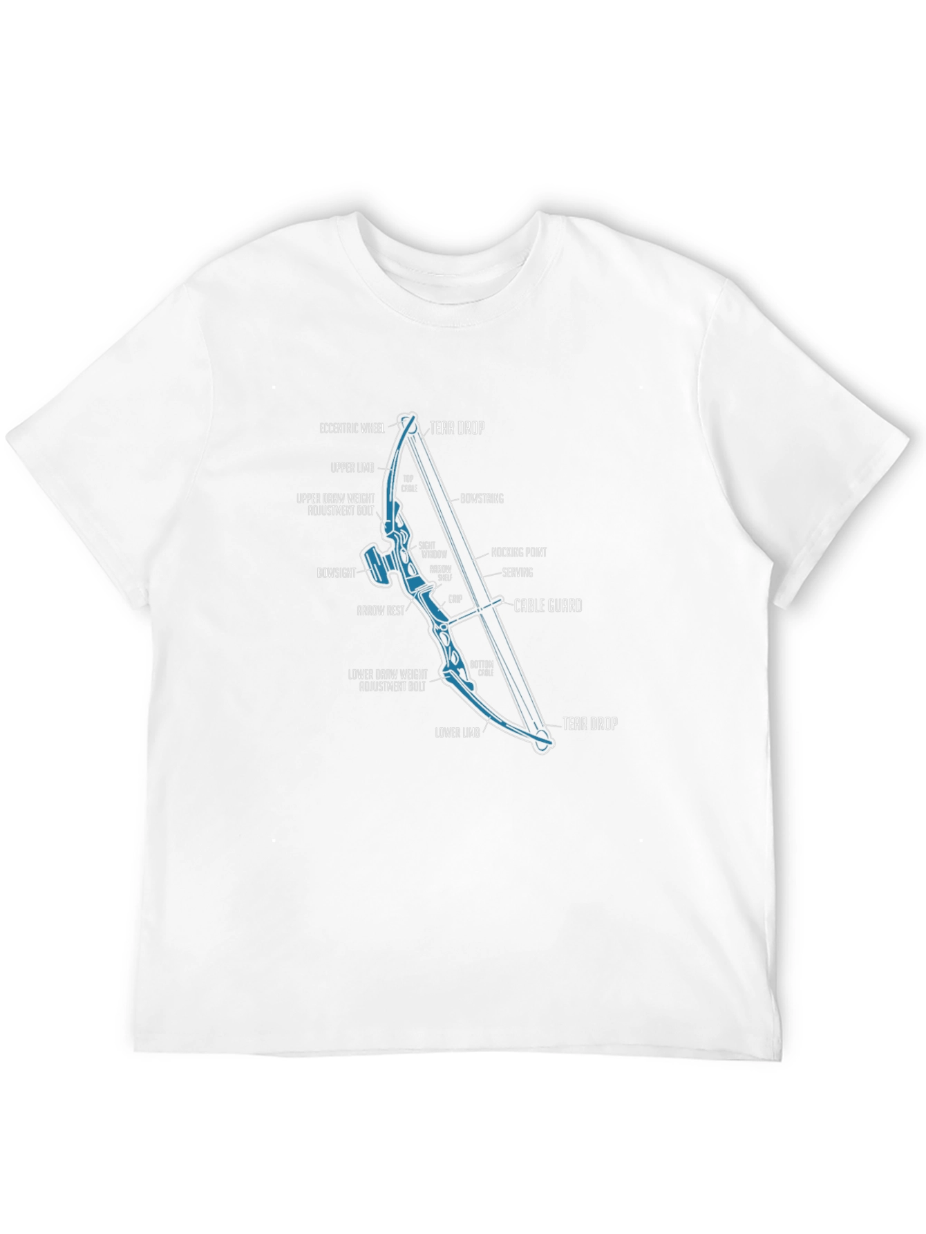 Archery Bow Anatomy Graphic T-Shirt