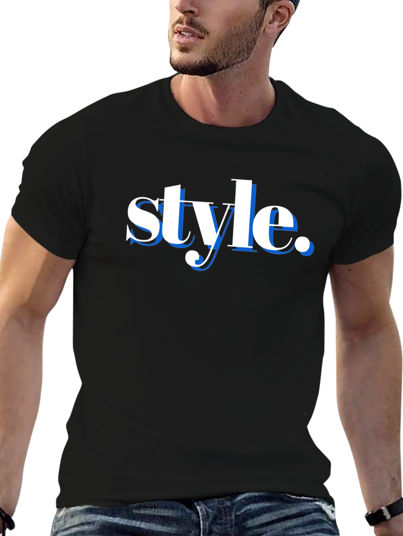 Stylish Black T-Shirt - Style Graphic Tee