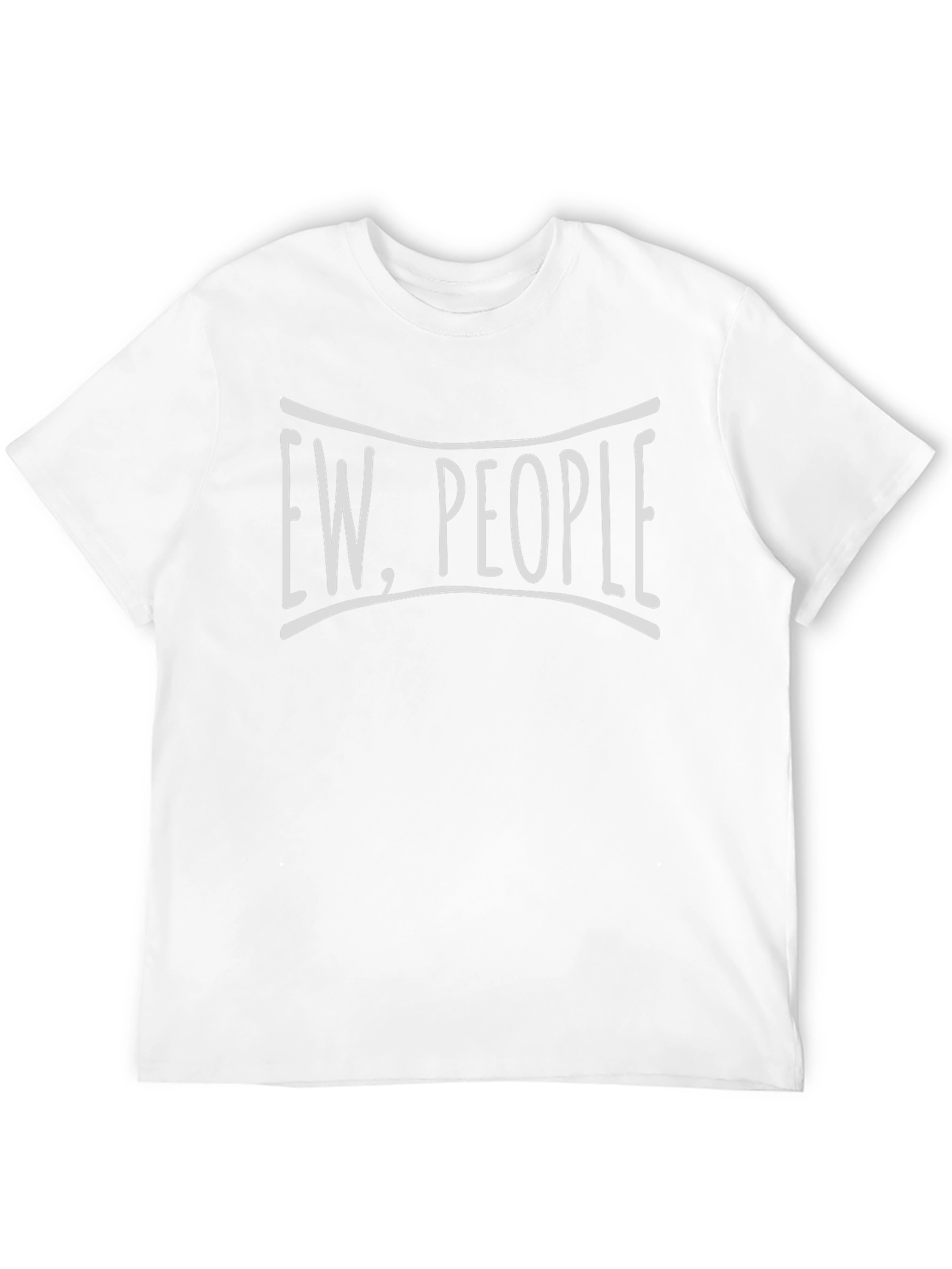 Ew People Graphic T-Shirt - Black Crew Neck Tee