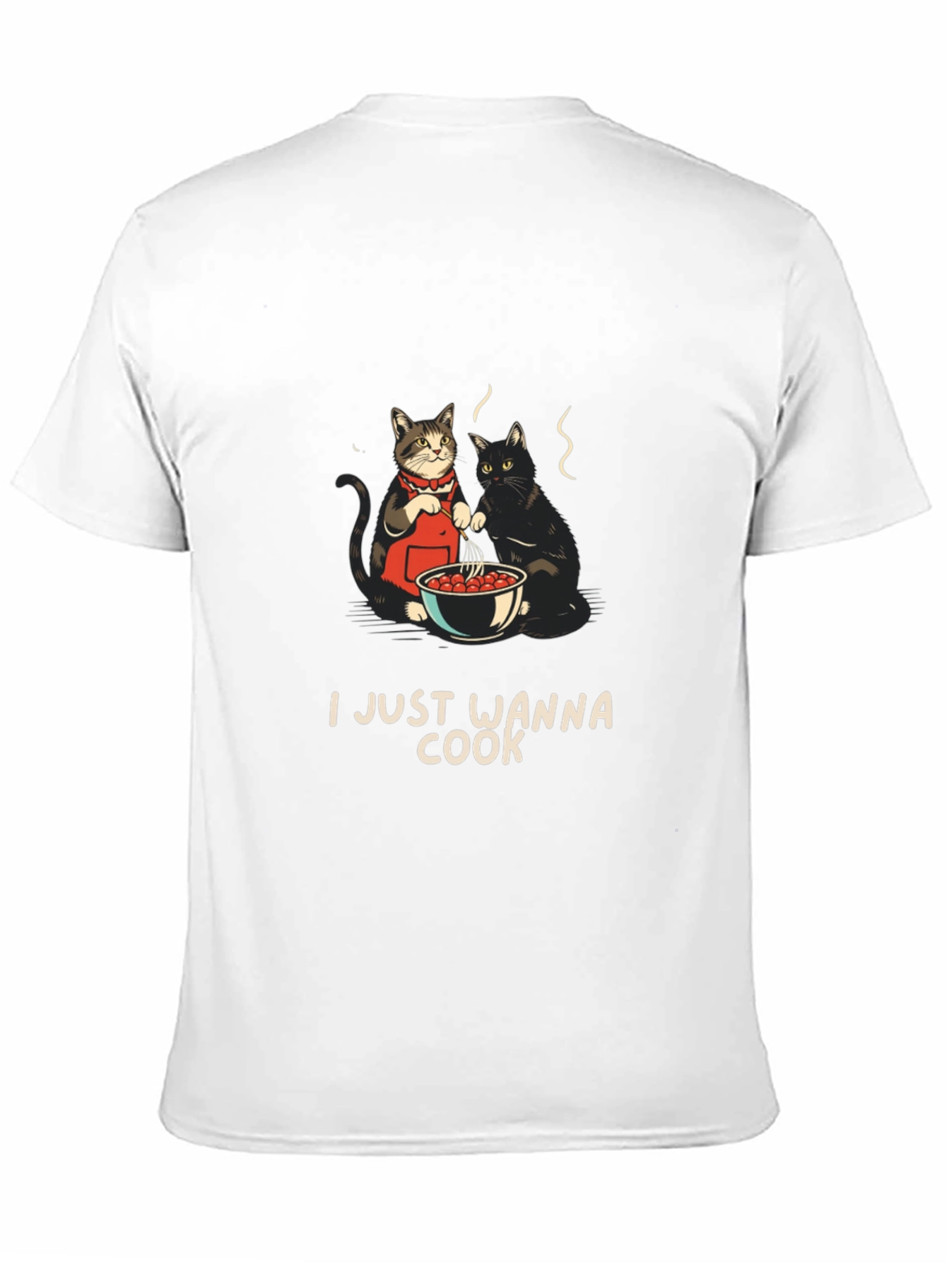 I Just Wanna Cook T-Shirt with Cats