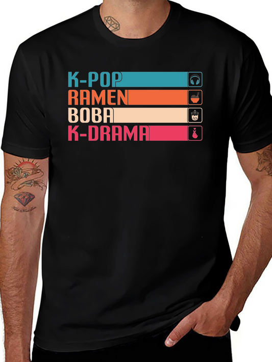 K-Pop Ramen Boba K-Drama T-Shirt