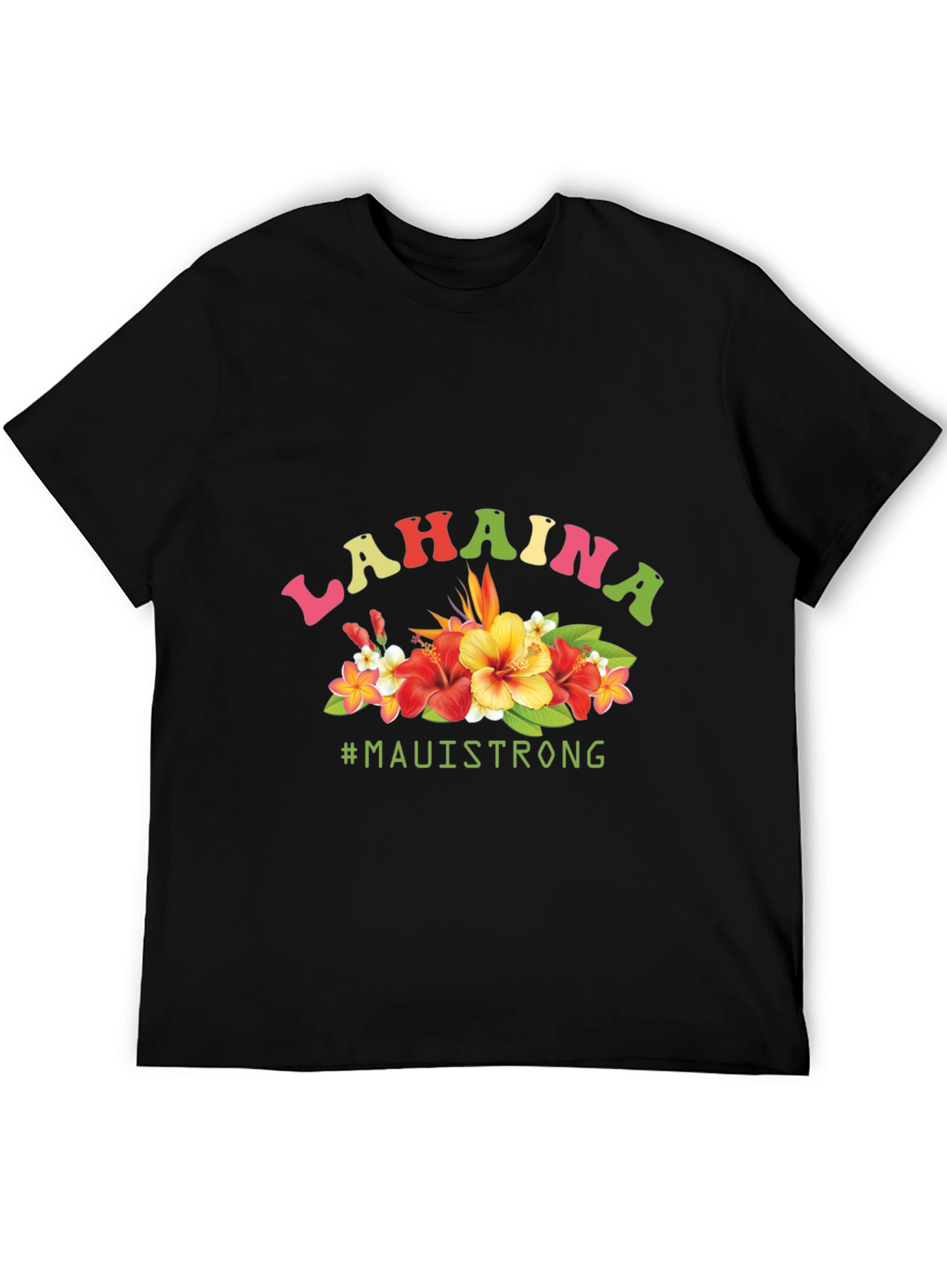 Lahaina Maui Strong Floral Graphic Tee