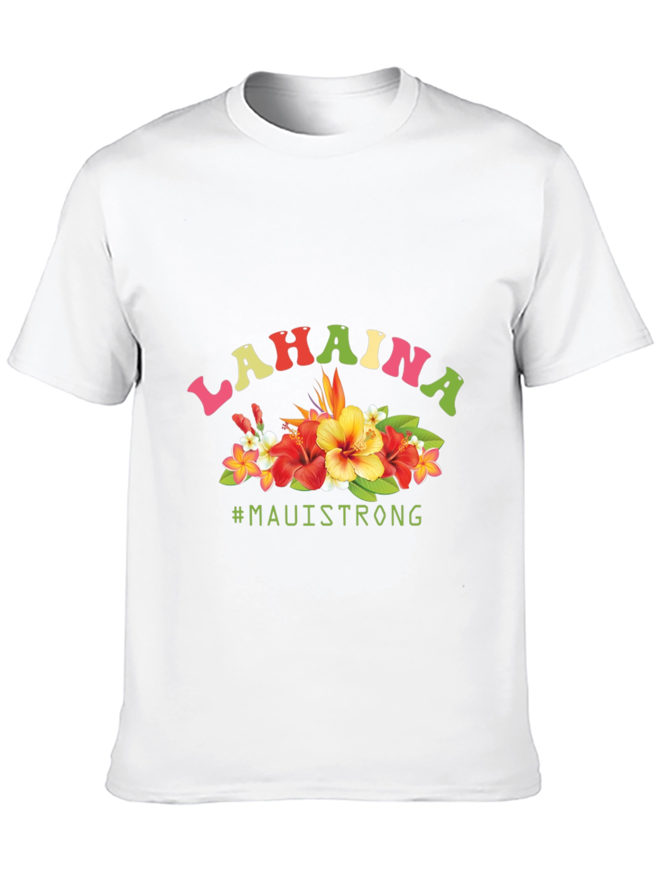 Lahaina Maui Strong Floral Graphic Tee