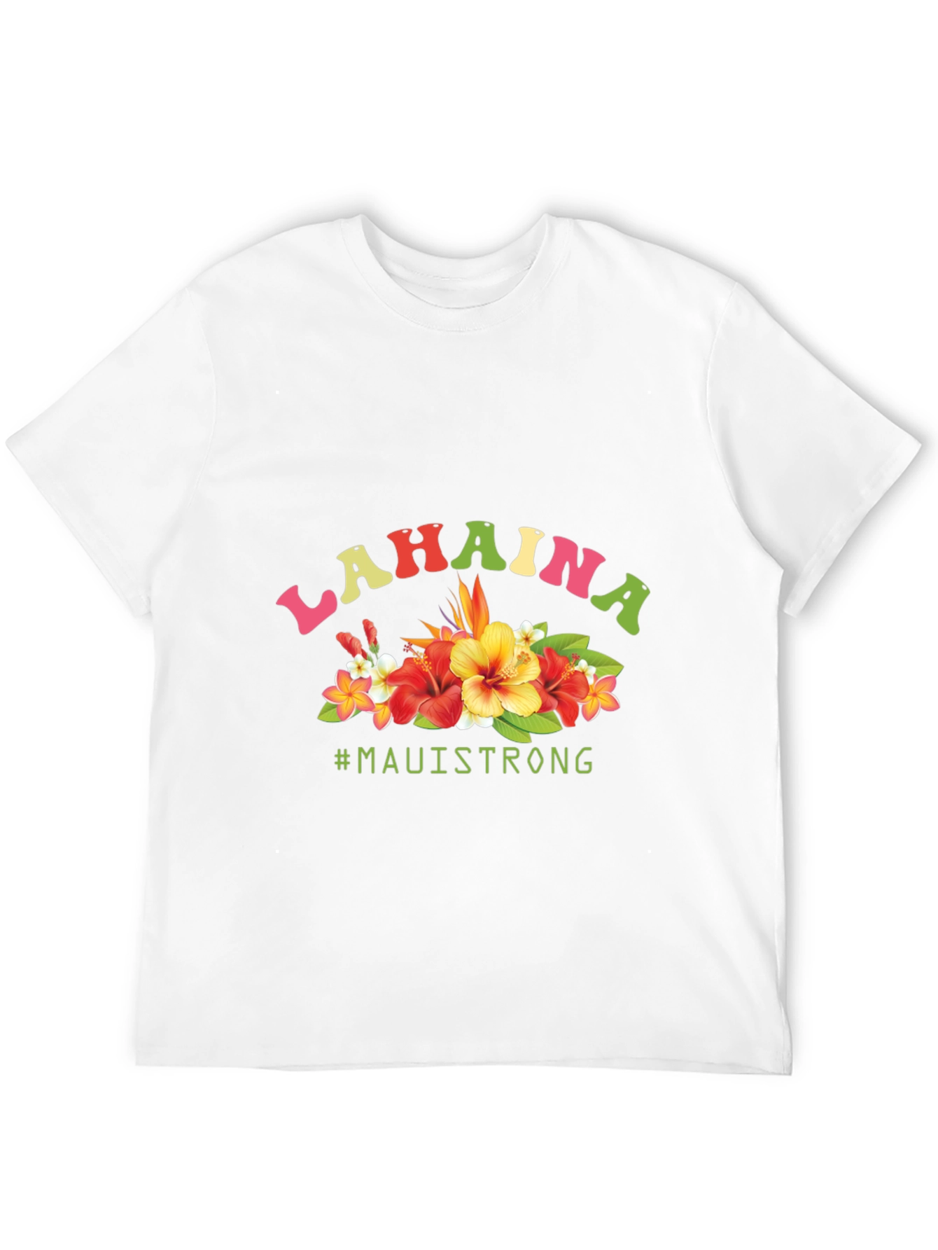 Lahaina Maui Strong Floral Graphic Tee