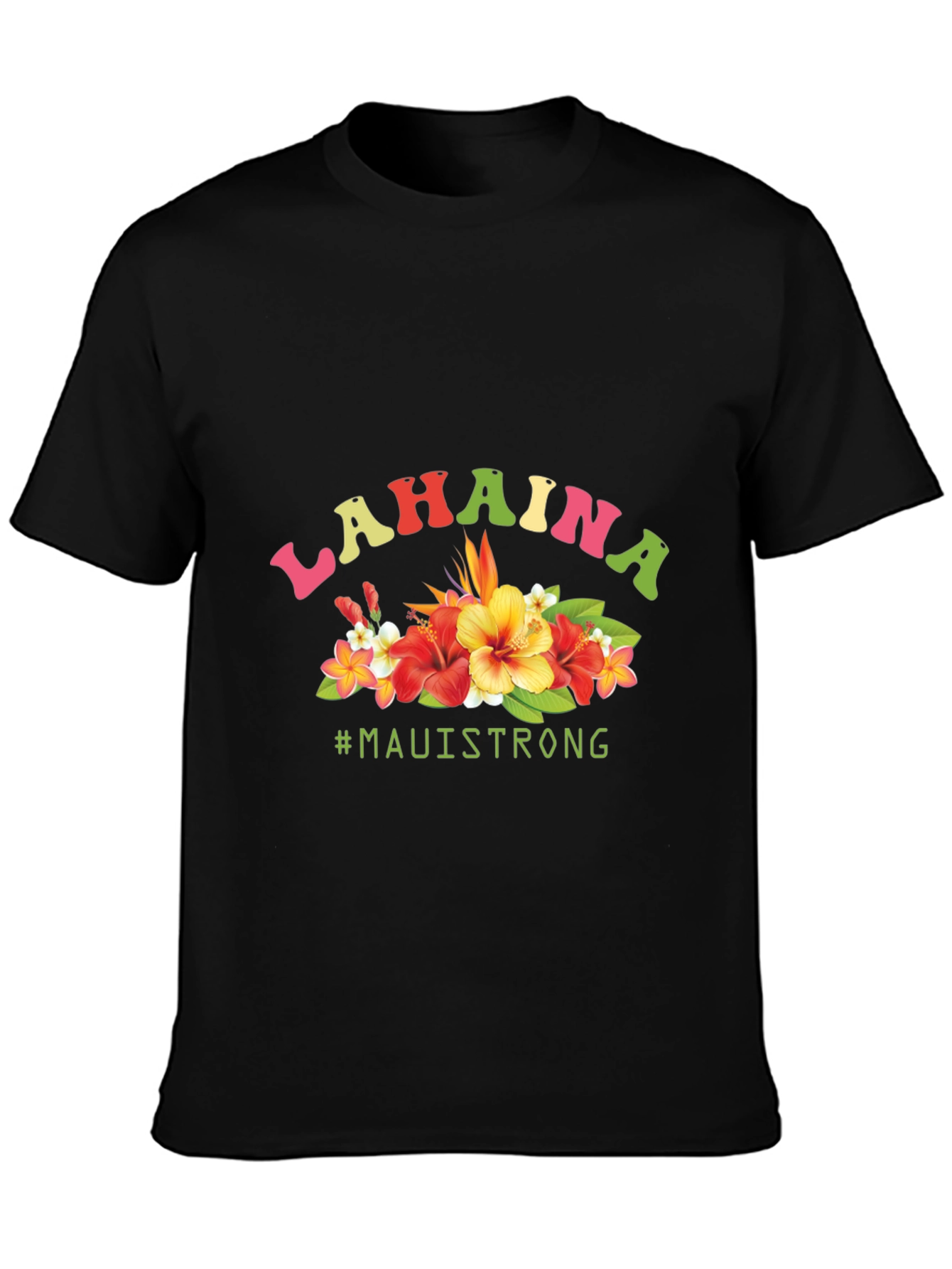 Lahaina Maui Strong Floral Graphic Tee