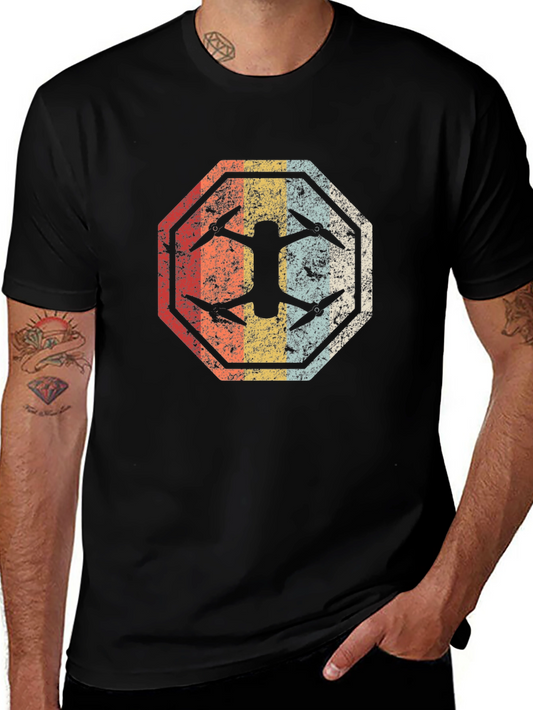 Retro Drone T-Shirt - Vintage Style Graphic Tee