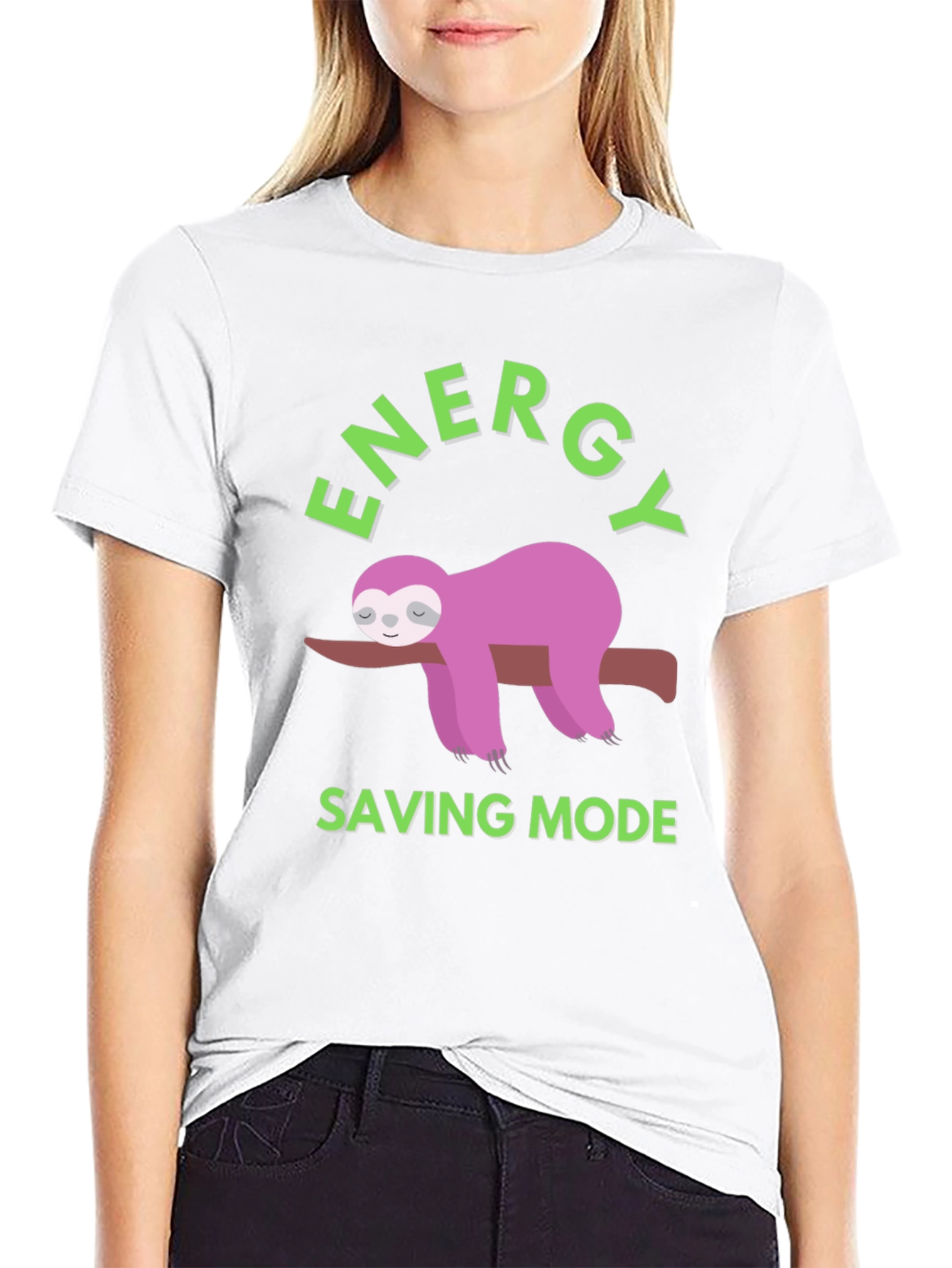 Energy Saving Mode Sloth Graphic Tee