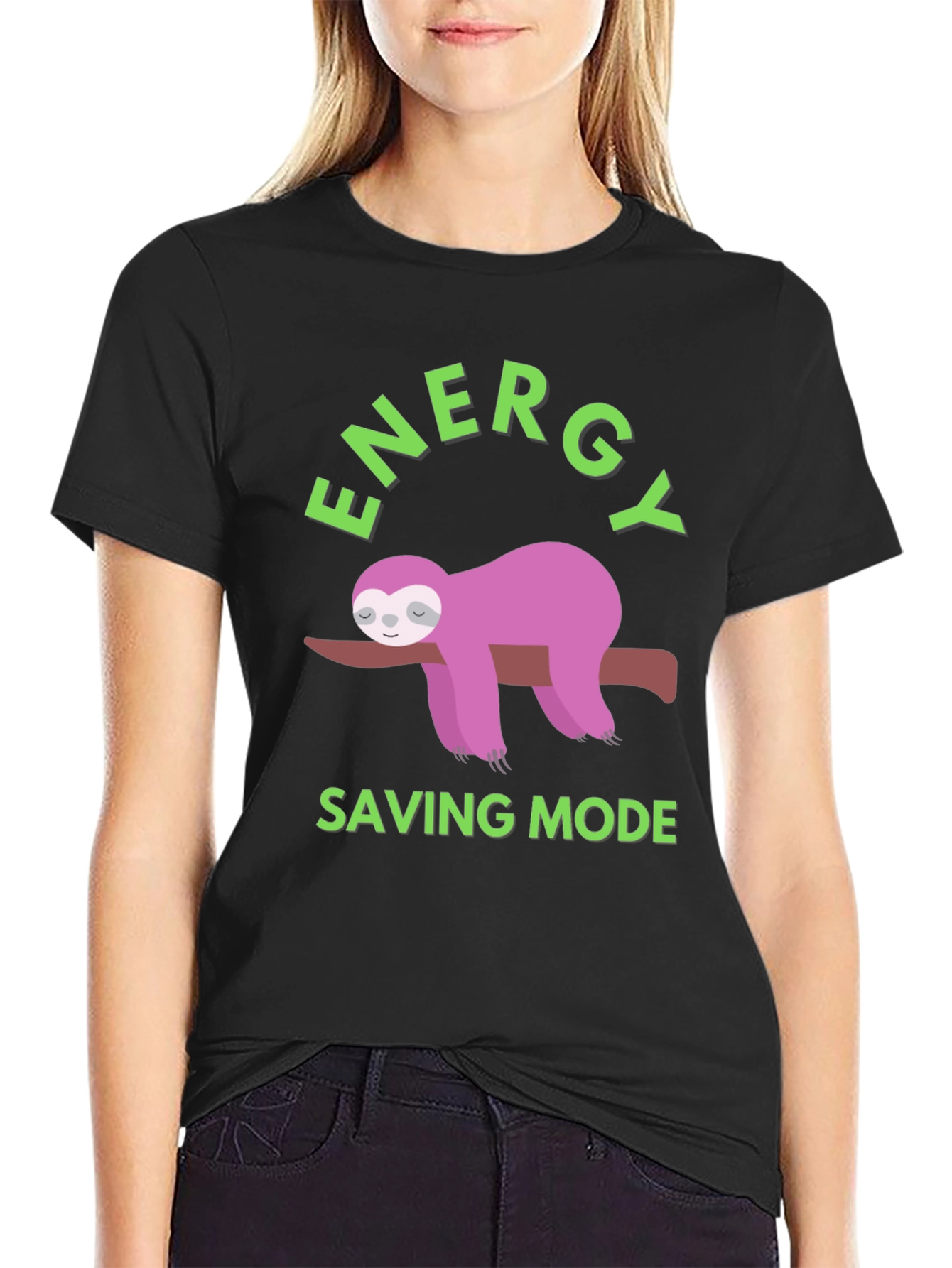 Energy Saving Mode Sloth Graphic Tee